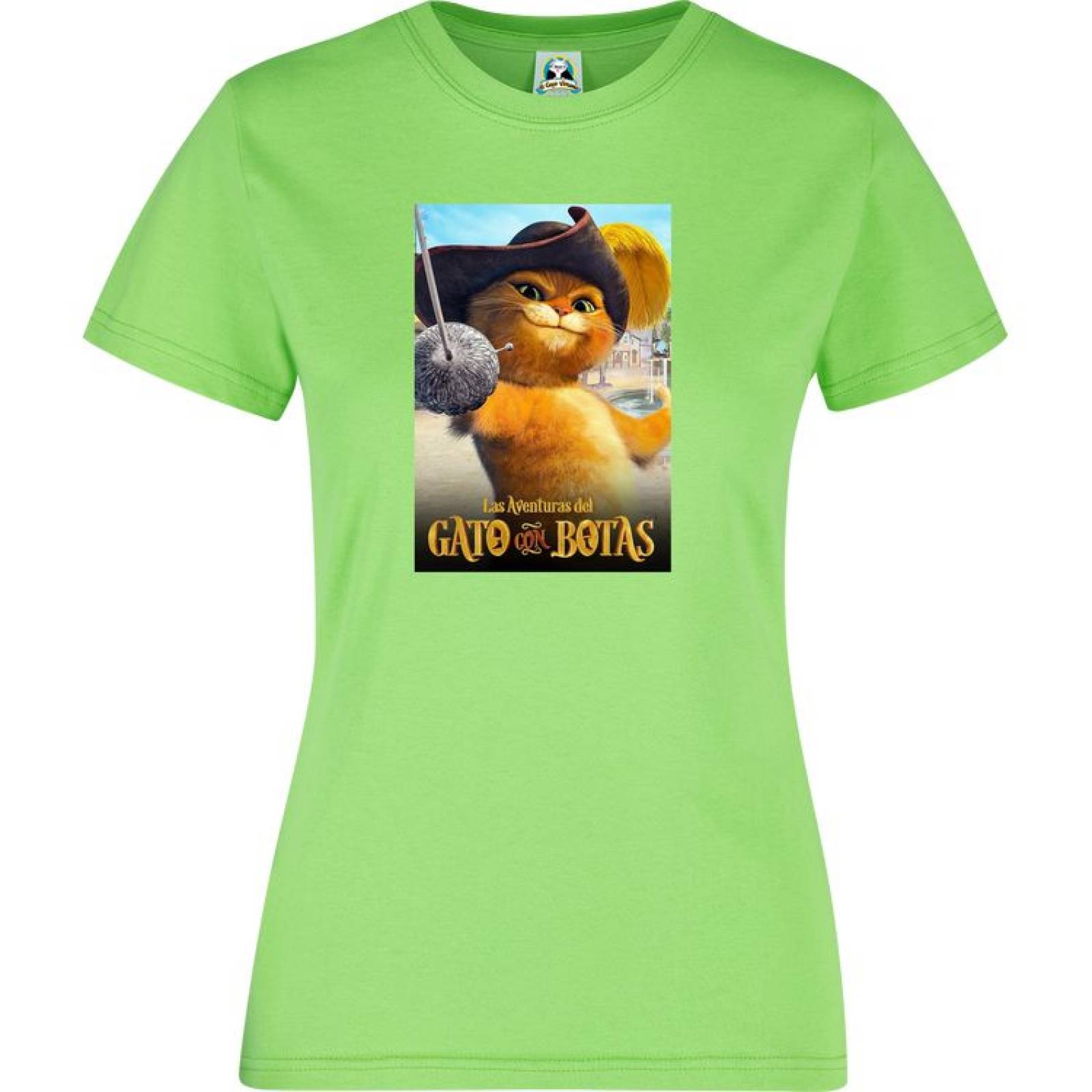 Playera Dama Cuyo Virtuoso Gato con Botas Shrek 027