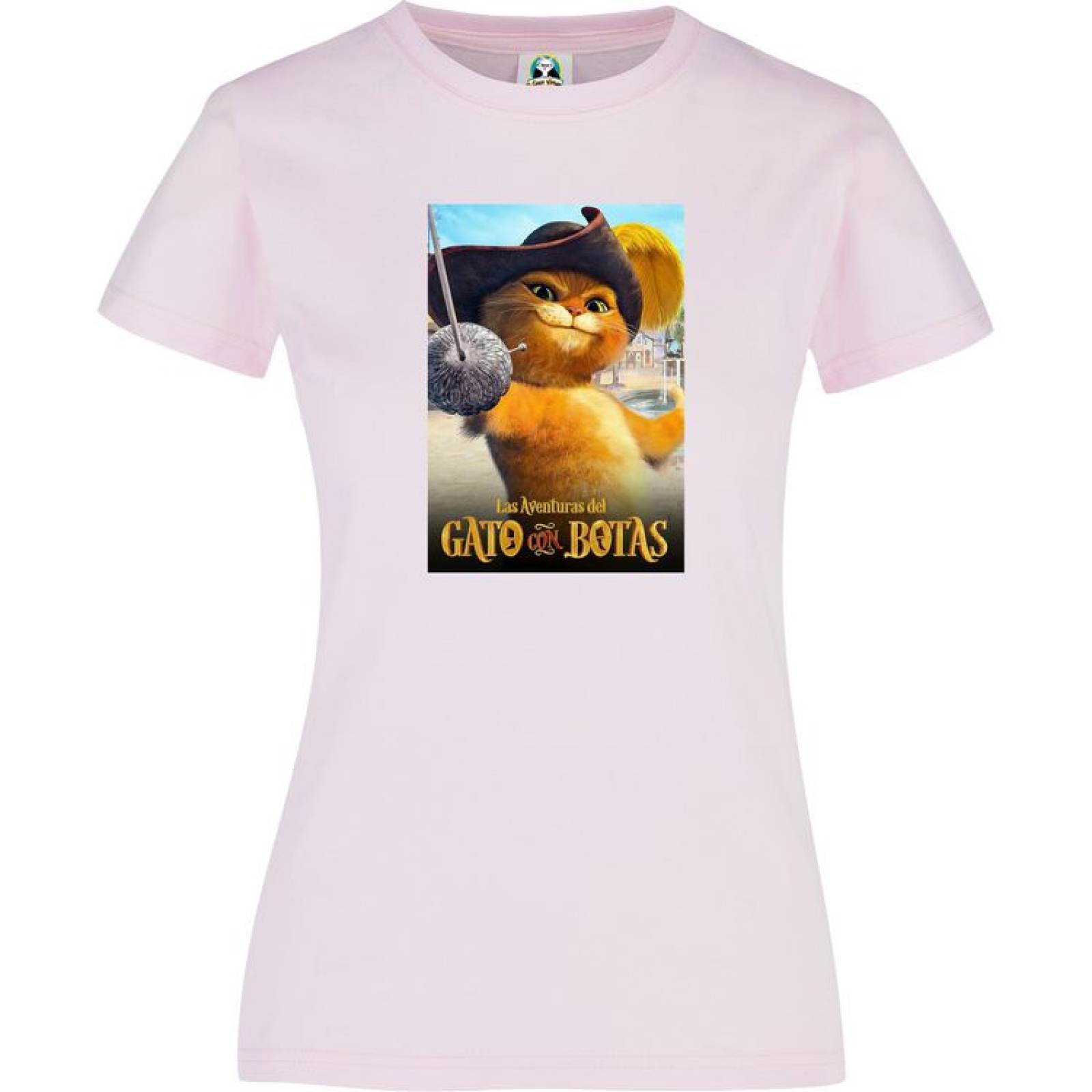 Playera Dama Cuyo Virtuoso Gato con Botas Shrek 027