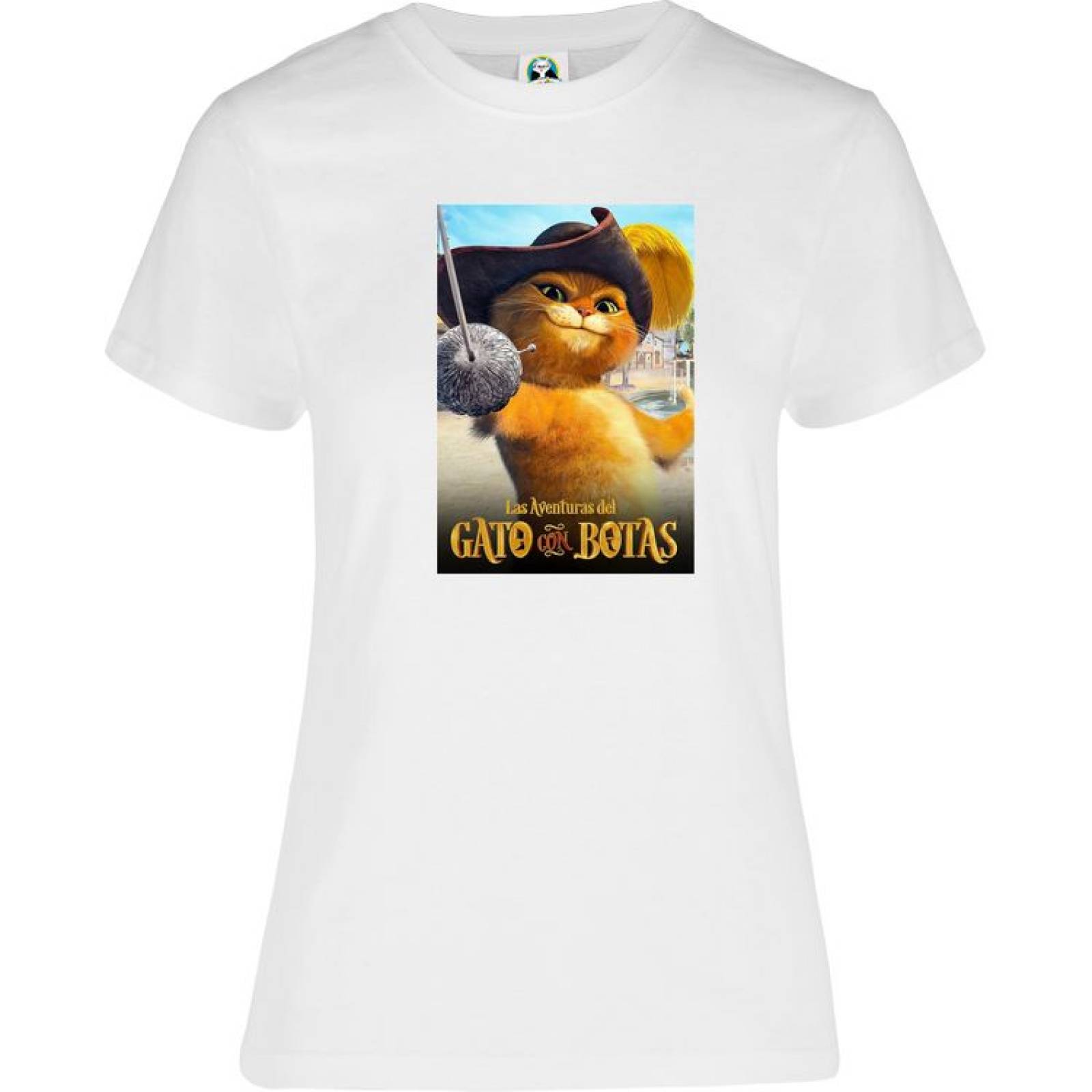 Playera Dama Cuyo Virtuoso Gato con Botas Shrek 027