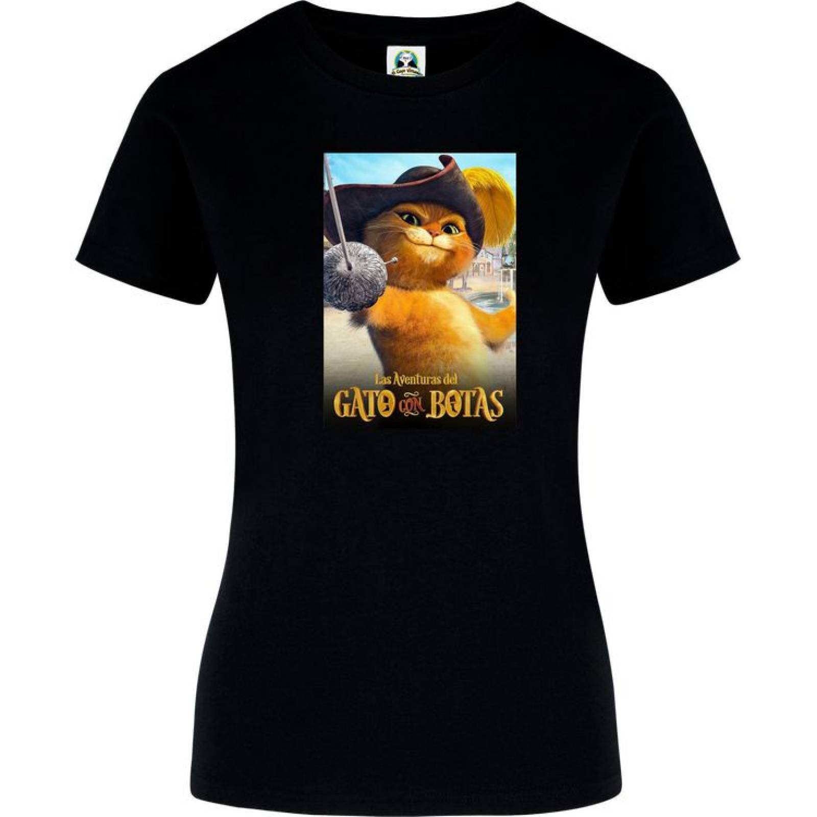 Playera Dama Cuyo Virtuoso Gato con Botas Shrek 027