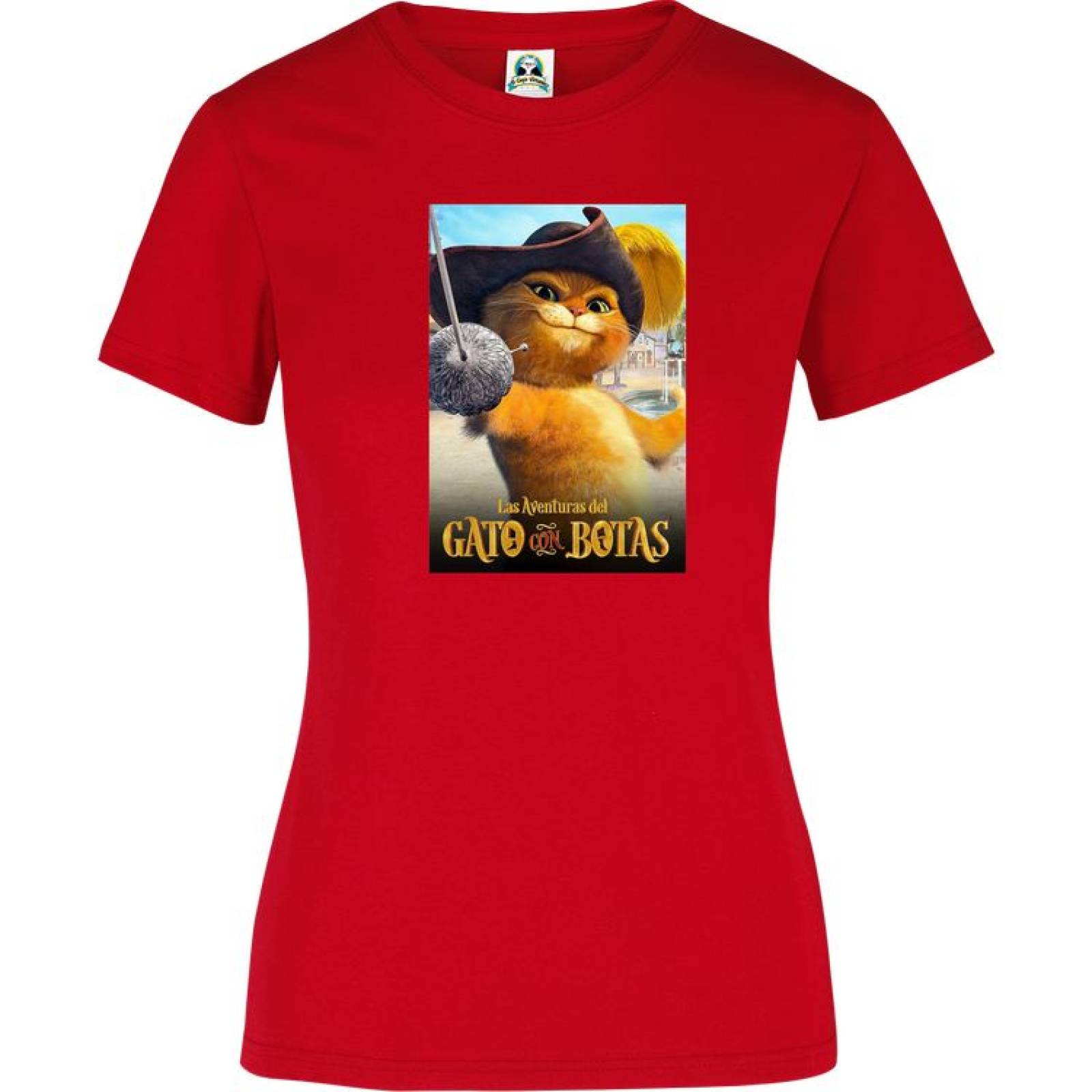 Playera Dama Cuyo Virtuoso Gato con Botas Shrek 027