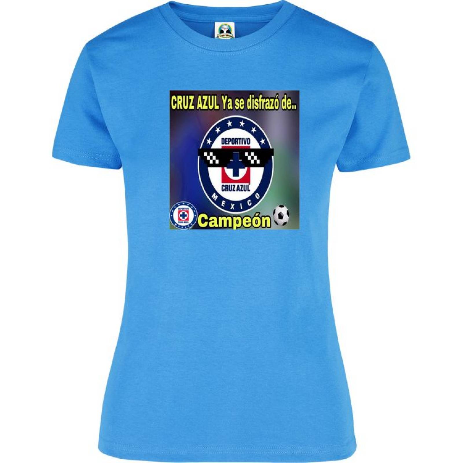 Playera Dama Cuyo Virtuoso Cruz Azul Campeón 2021 memes 028