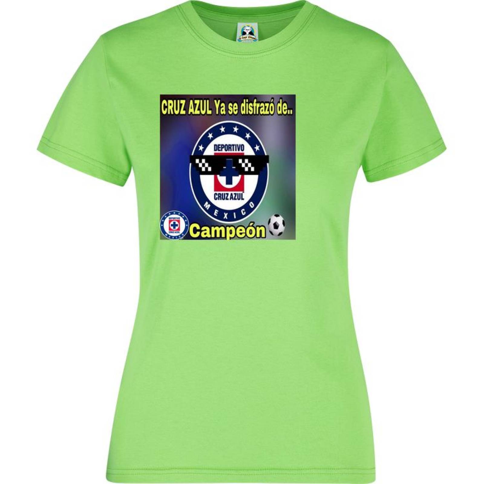 Playera Dama Cuyo Virtuoso Cruz Azul Campeón 2021 memes 028