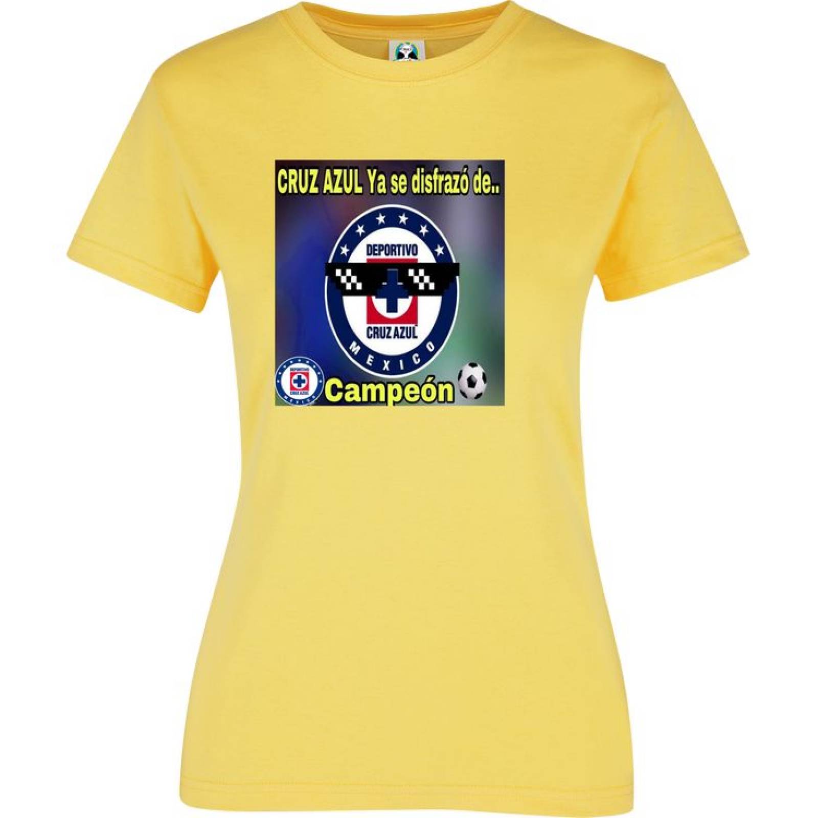 Playera Dama Cuyo Virtuoso Cruz Azul Campeón 2021 memes 028
