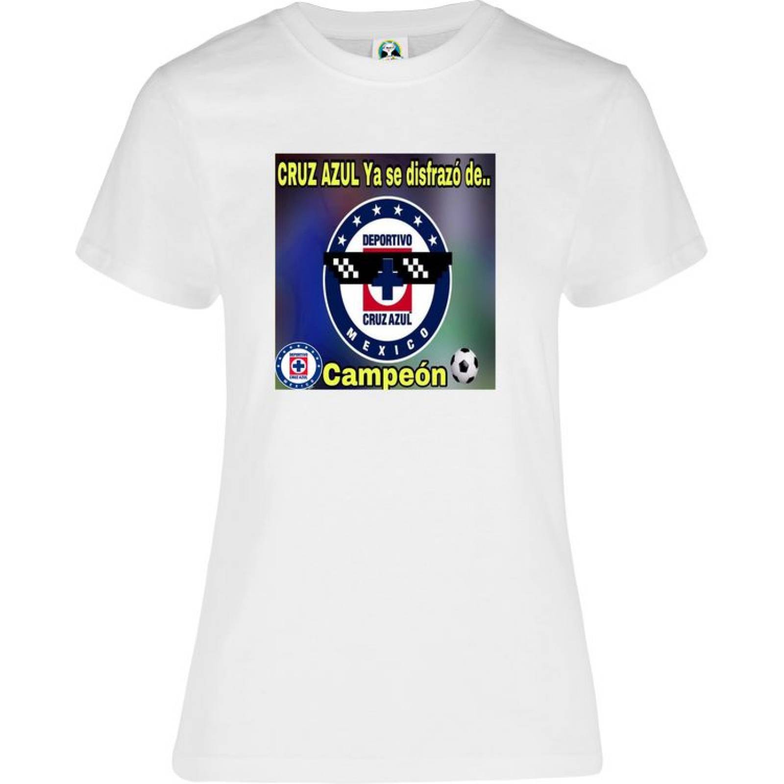 Playera Dama Cuyo Virtuoso Cruz Azul Campeón 2021 memes 028