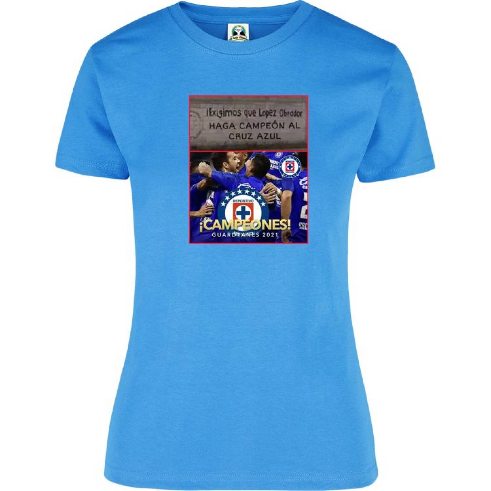 Playera Dama Cuyo Virtuoso Cruz Azul Campe n 2021 memes 046