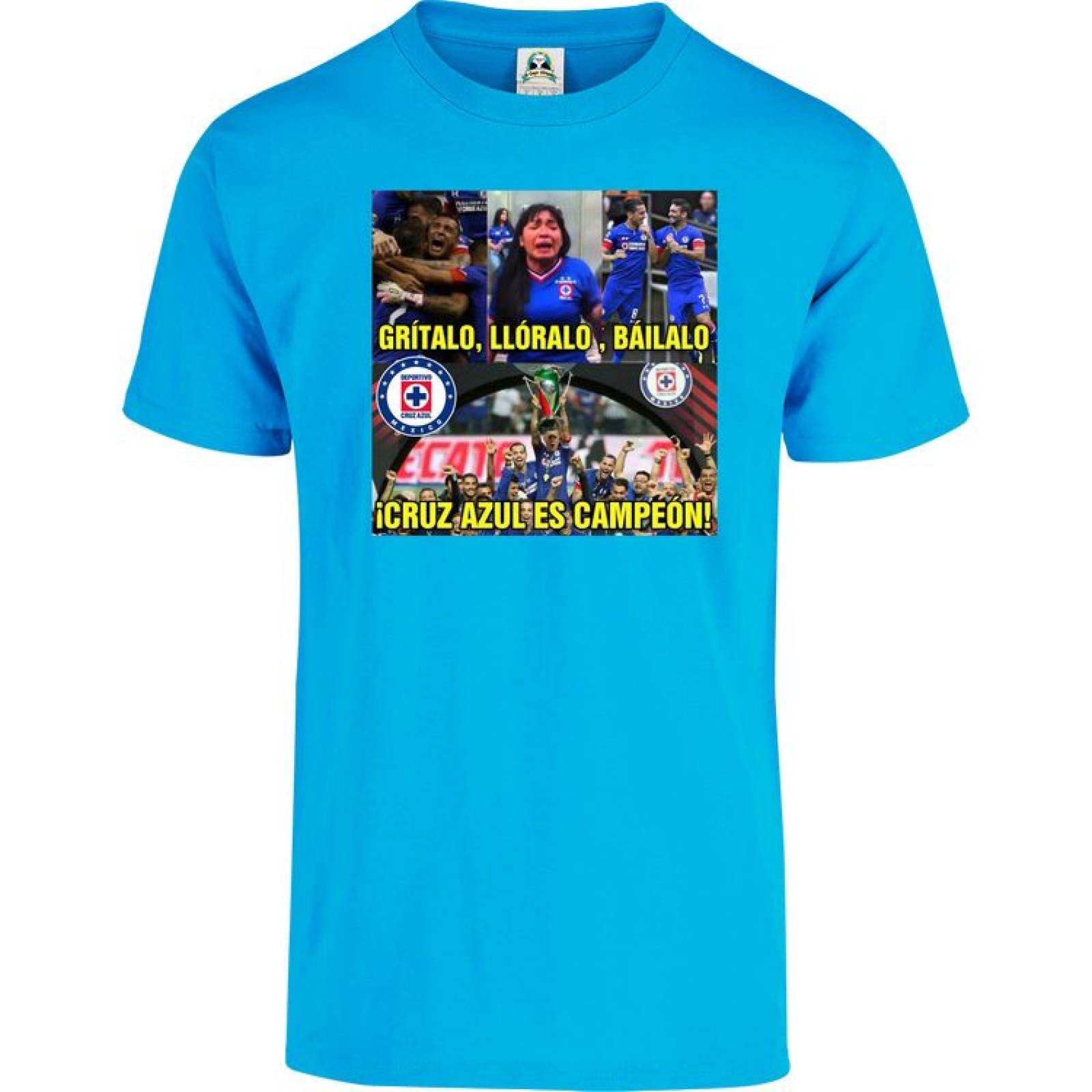 Playera Cuyo Virtuoso Cruz Azul Campeón 2021 memes 074