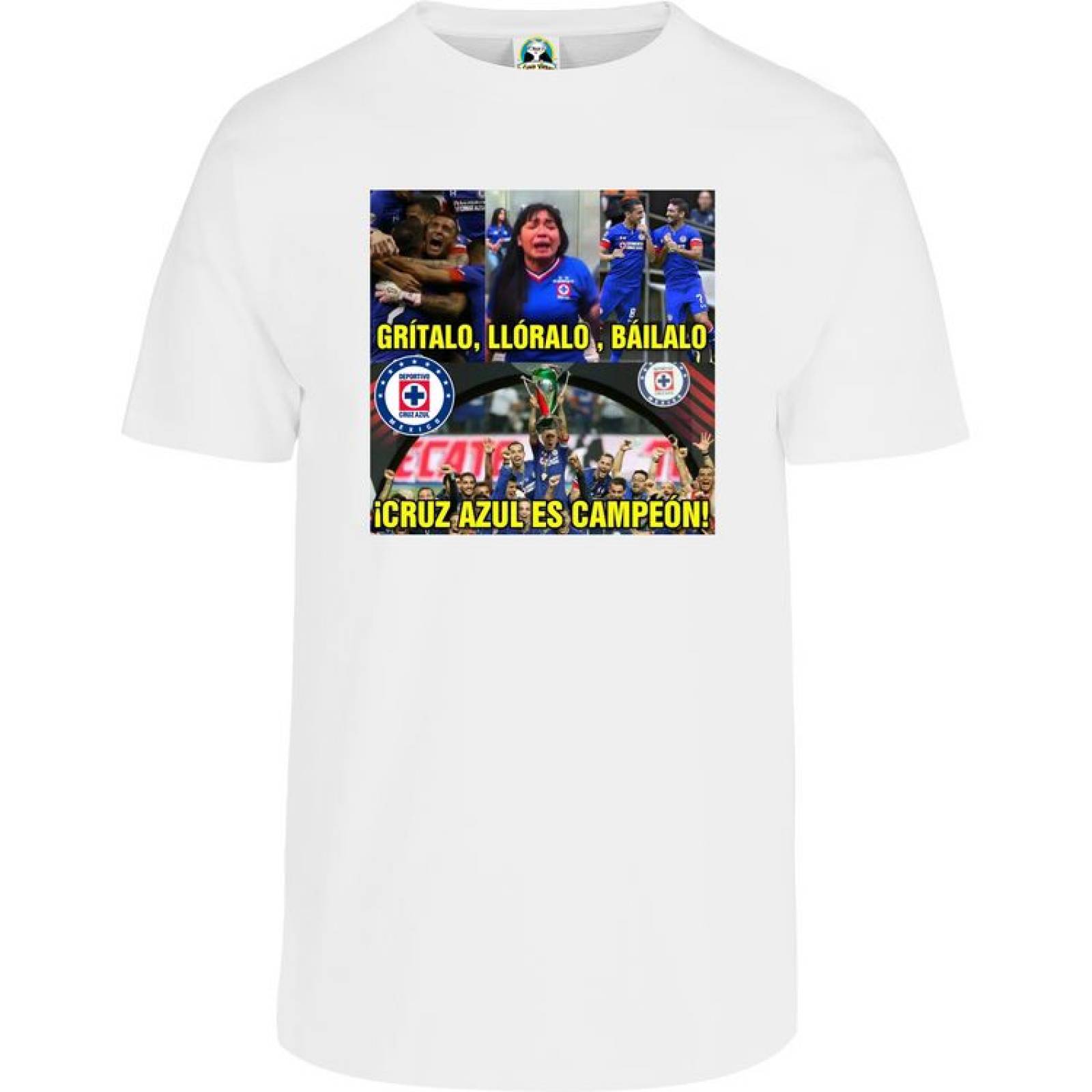 Playera Cuyo Virtuoso Cruz Azul Campeón 2021 memes 074