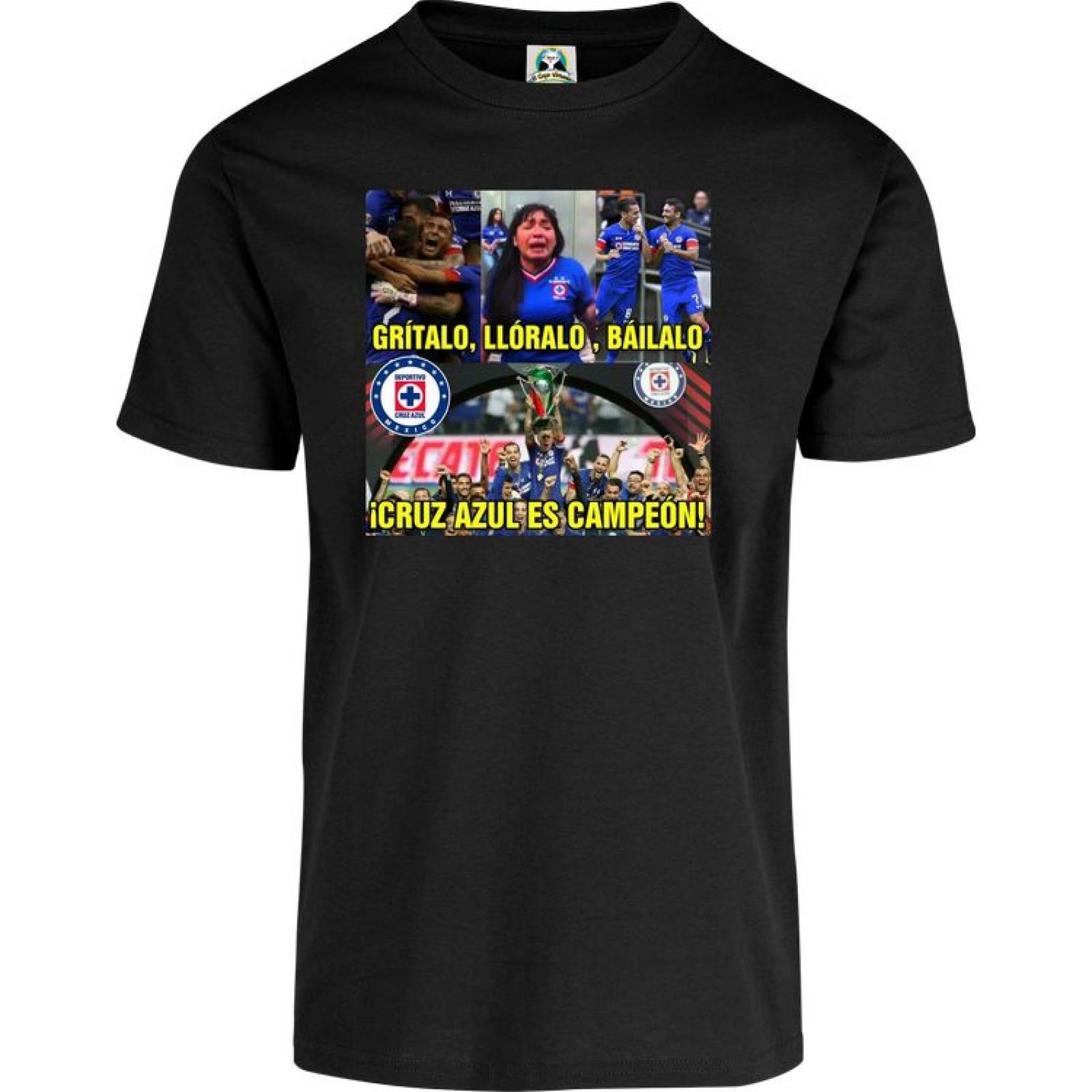 Playera Cuyo Virtuoso Cruz Azul Campeón 2021 memes 074