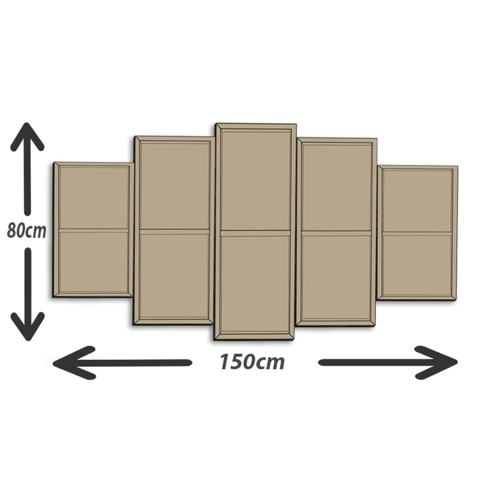 Cuadro decorativo Maquinaria para Construcción moderno decoración de Oficina 150x80cm 5 piezas
