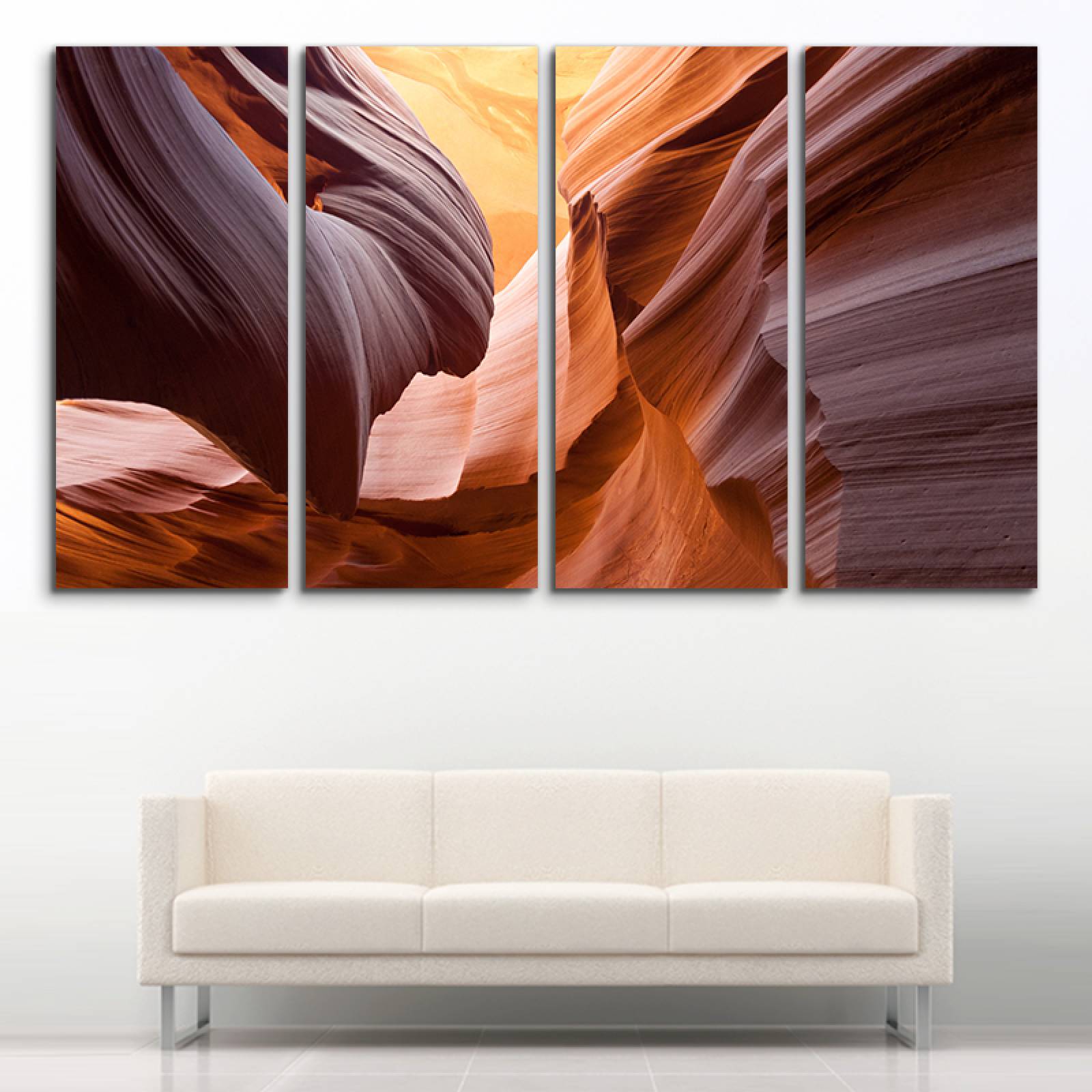 Cuadro decorativo Abstracto 2 metros x 120cm Grandes Modernos 4 Piezas