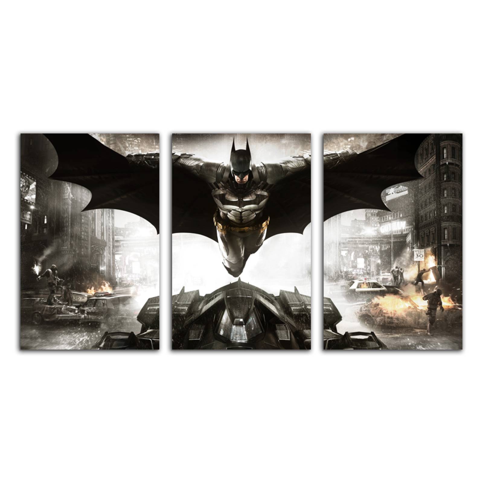 Cuadro decorativo Batman Superheroes Comics moderno decoración 168x86cm 3 piezas