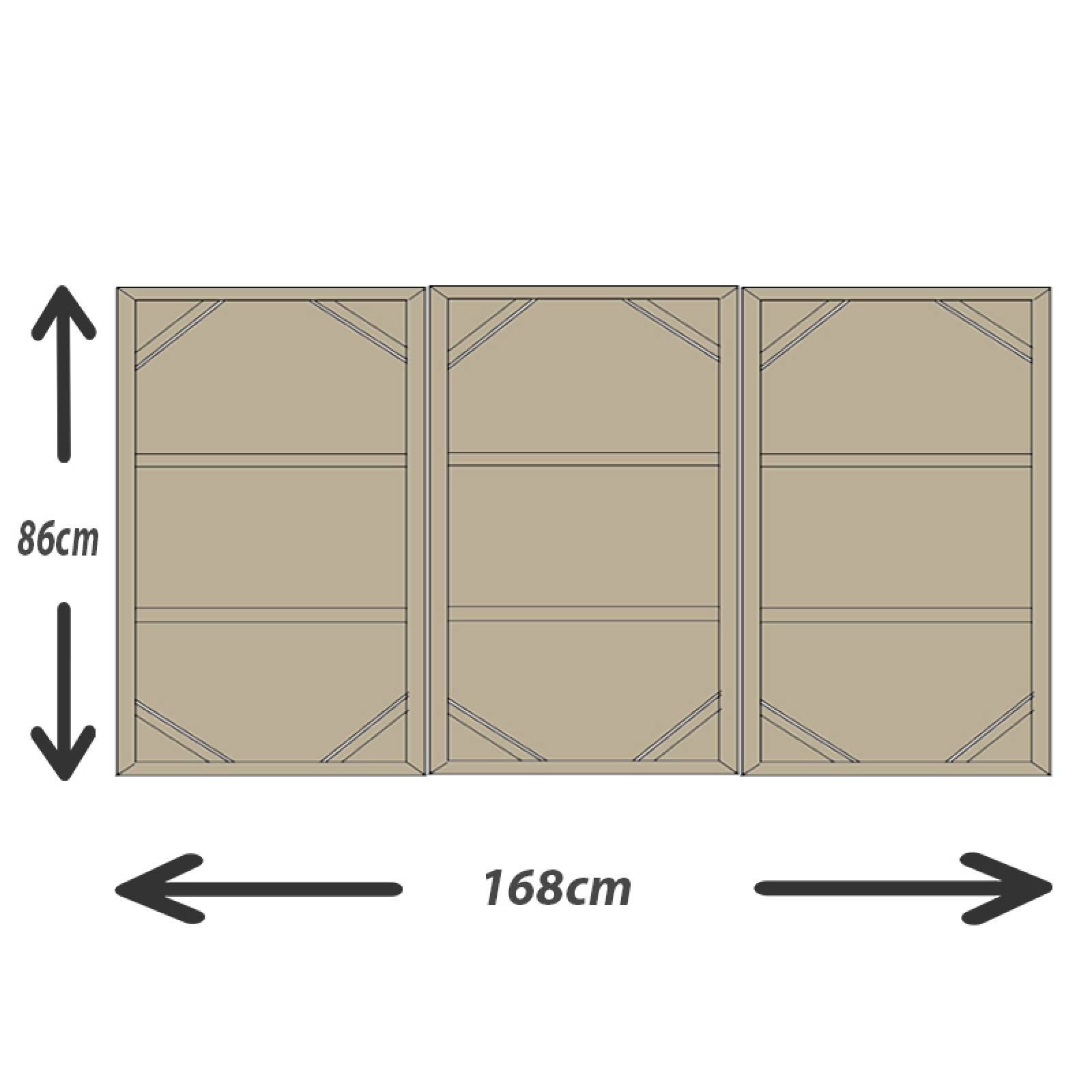 Cuadro decorativo Hojas Verdes plantas moderno decoración 168x86cm 3 piezas