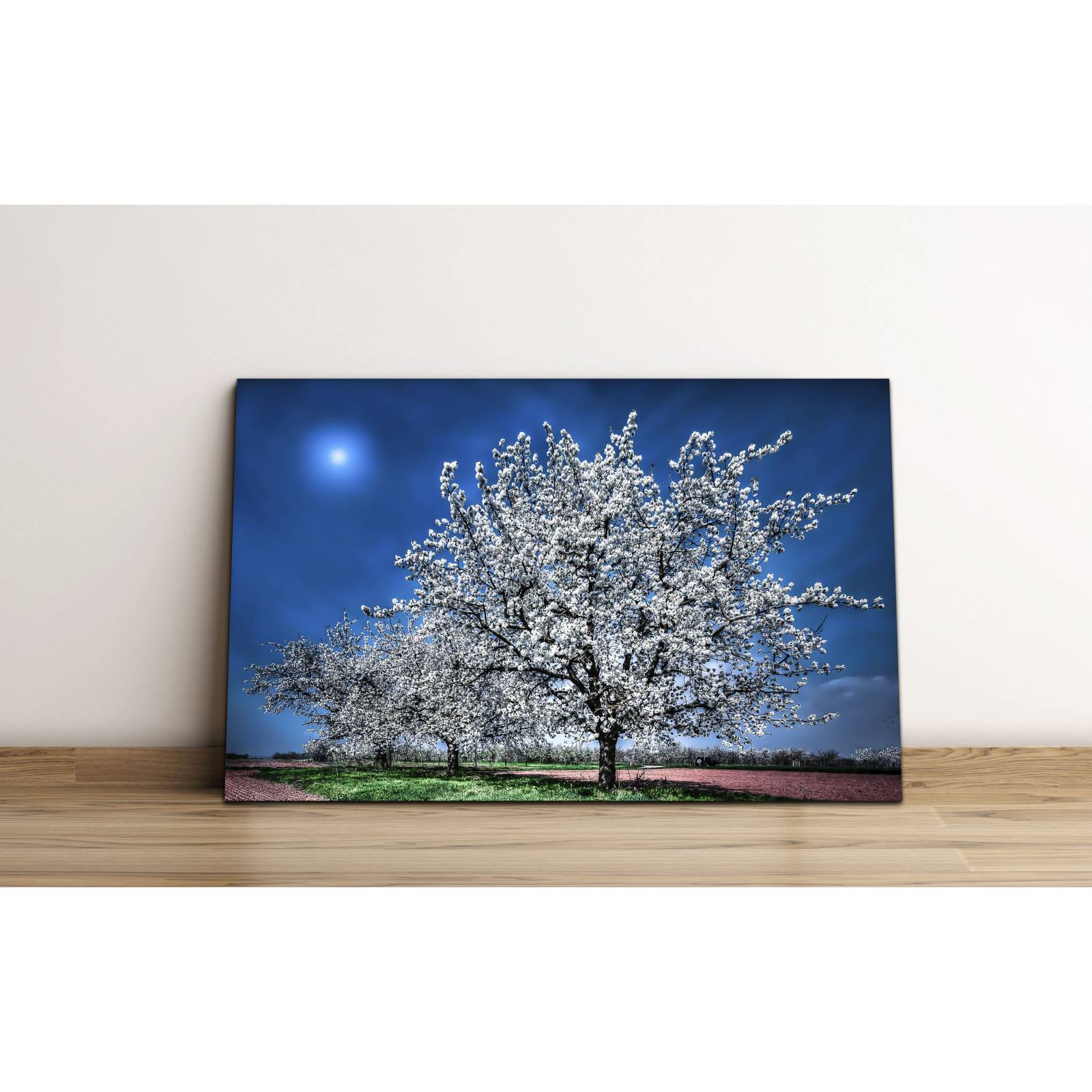 Cuadro de Pared Árbol Cerezo japones  Moderno Decoracíon 86x56cm