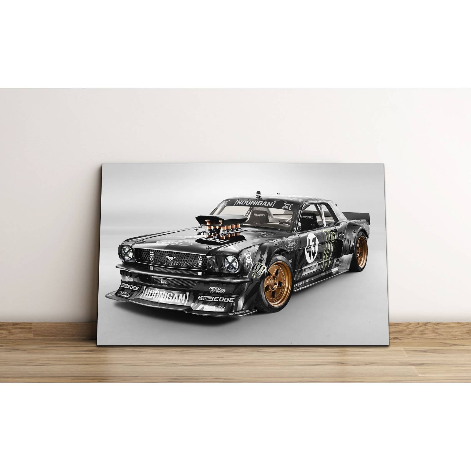 Cuadro de Pared Auto Clásico Mustang Ken Block Decoracíon 86x56cm