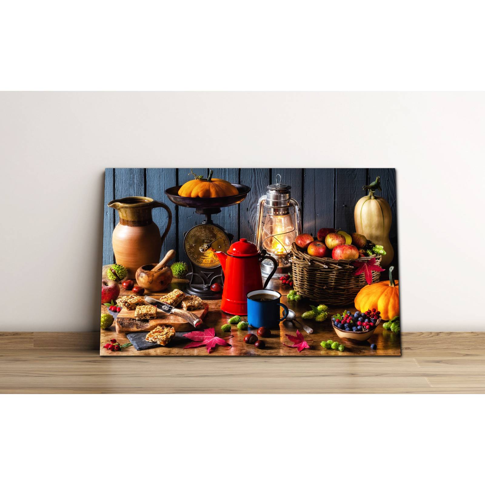 Cuadro de Pared Cocina Rústica Bodegón Moderno Decoracíon 86x56cm