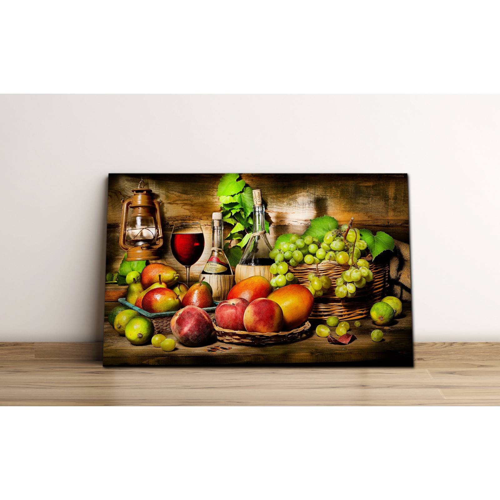 Cuadro de Pared Bodegón de Frutas Moderno Decoracíon Comedores 86x56cm