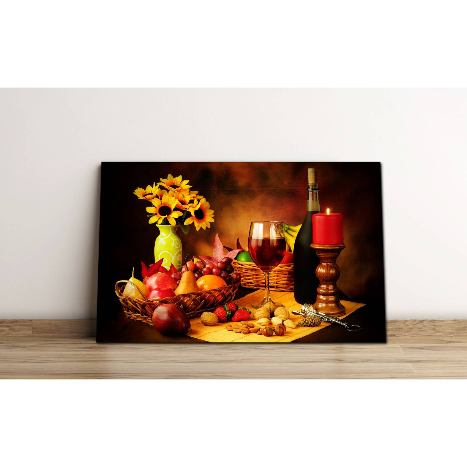 Cuadro de Pared Comedor Rústico Decoracíon 86x56cm