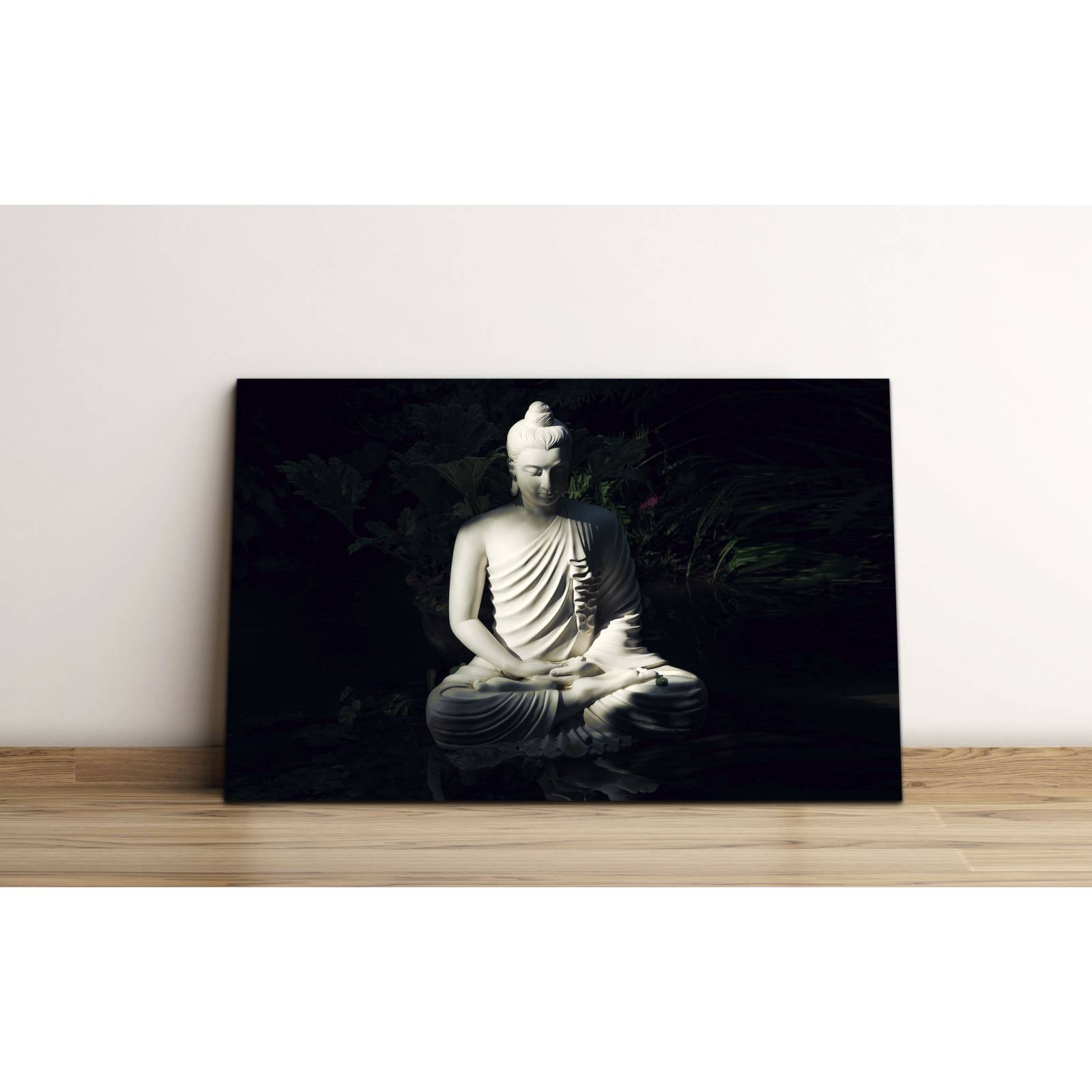 Cuadro de Pared Buda Meditando Minimalista Moderno Decoracíon 86x56cm