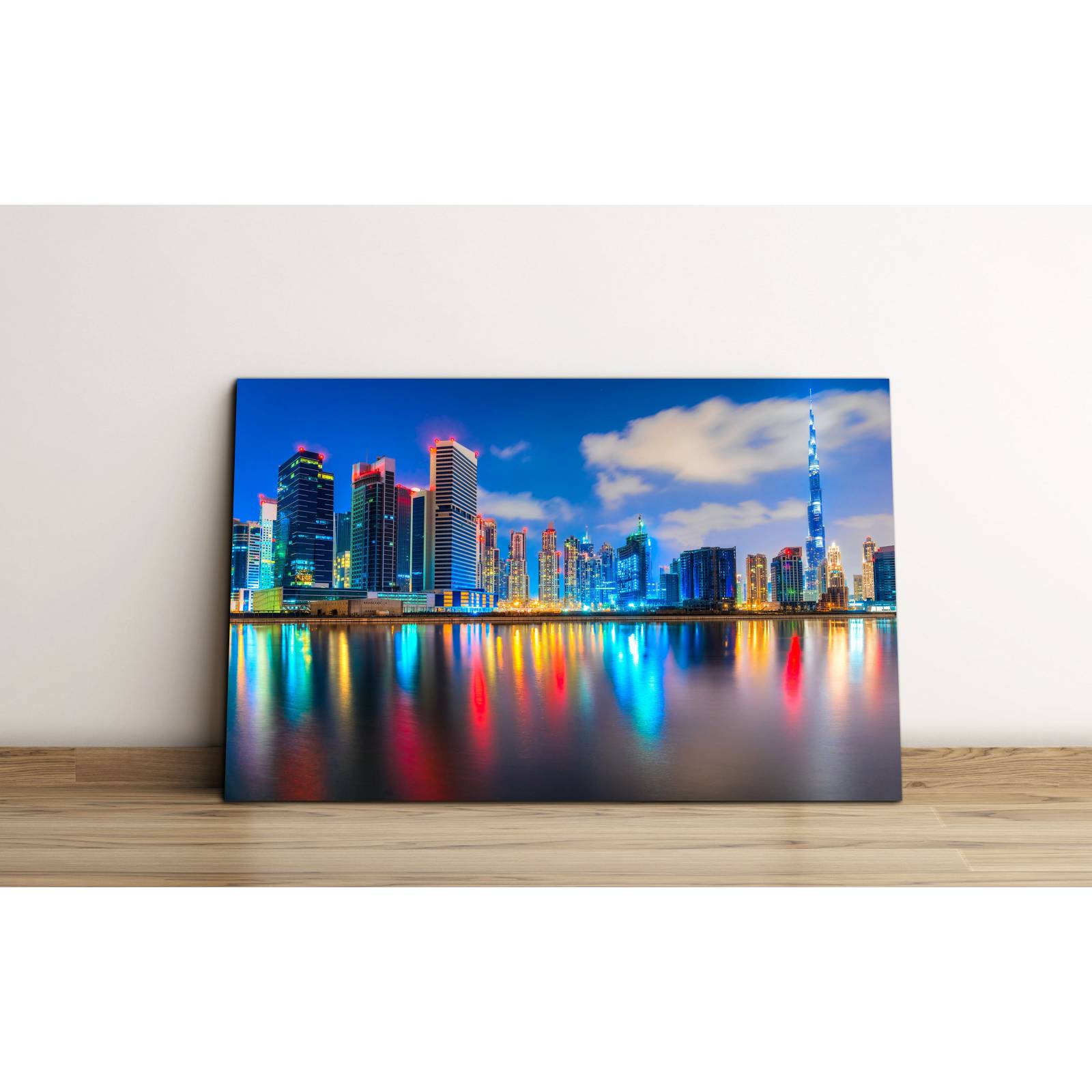 Cuadro de Pared Dubai Ciudades Moderno Decoracíon 86x56cm