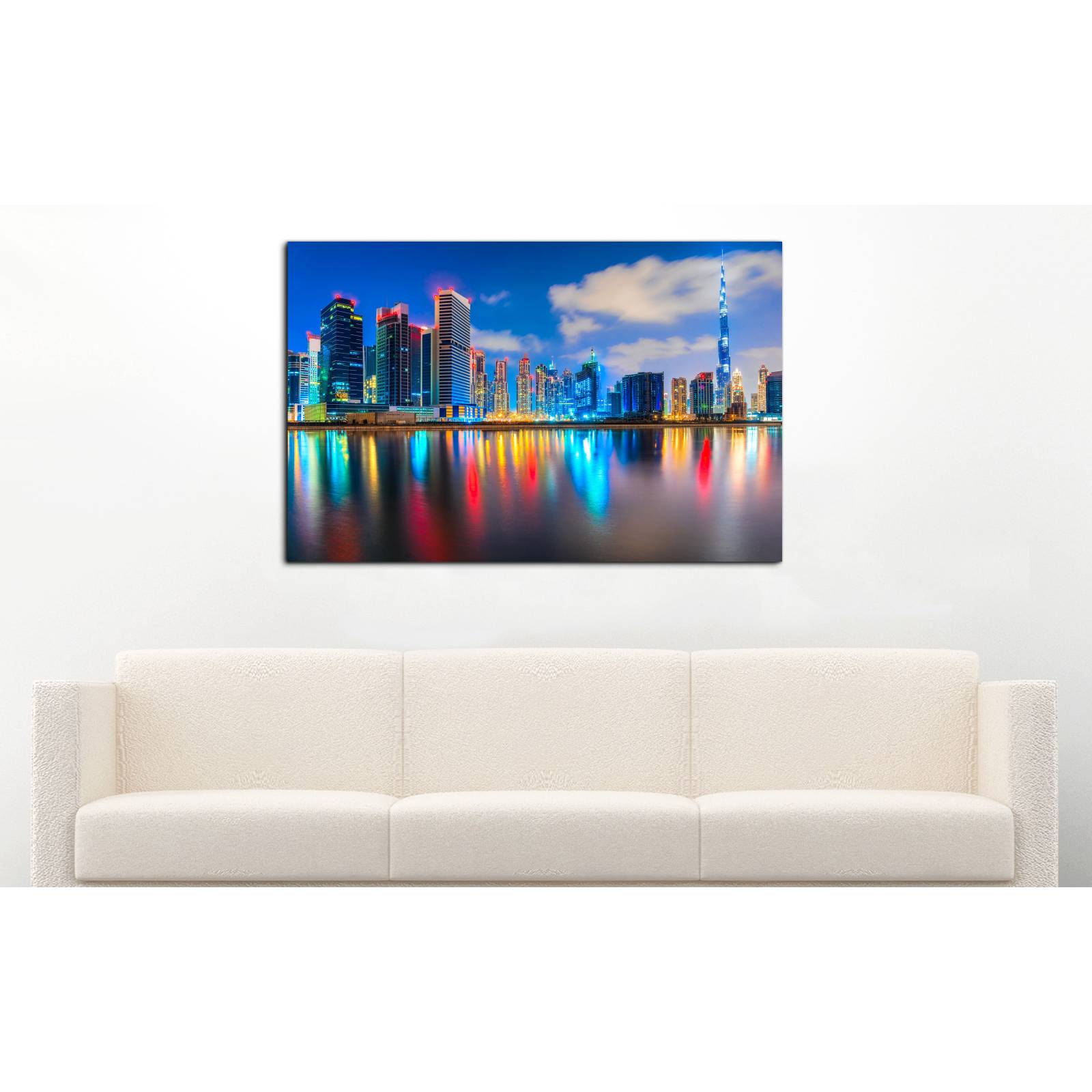 Cuadro de Pared Dubai Ciudades Moderno Decoracíon 86x56cm