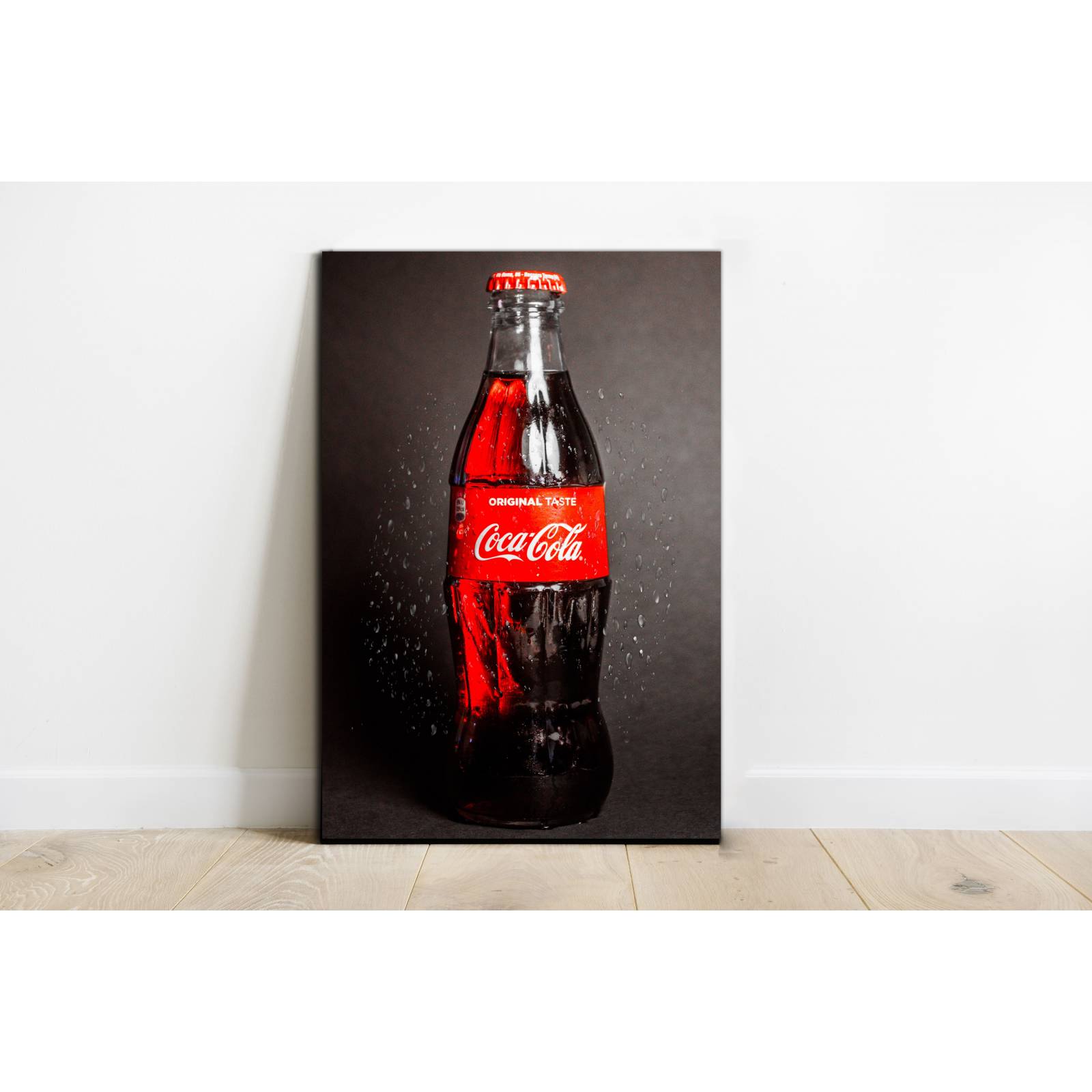 Cuadro de Pared Botella de Coca Cola Clásica Moderno Decoracíon 86x56cm