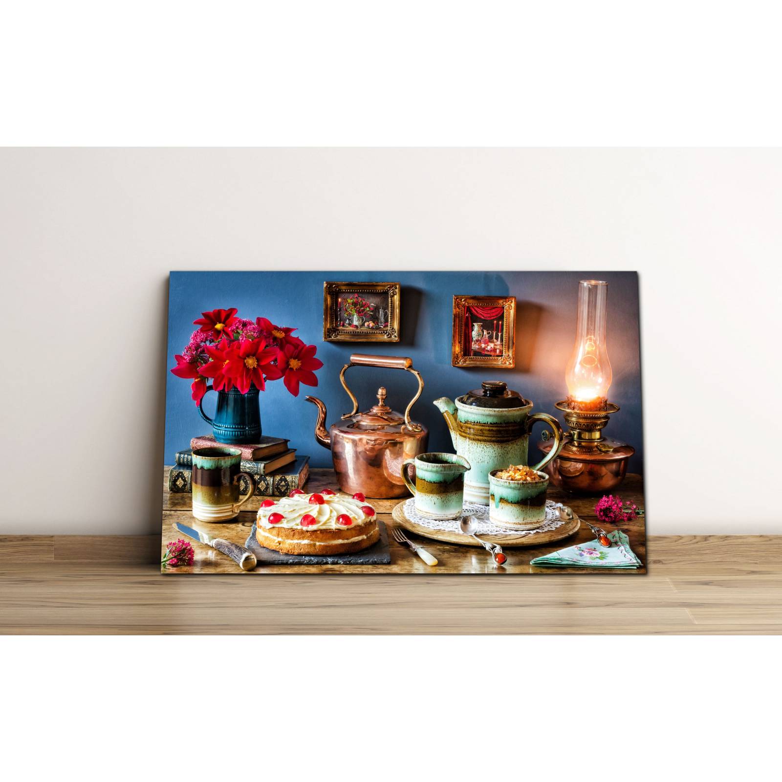 Cuadro de Pared Decoración Mesa Rústica Moderno Decoracíon 86x56cm