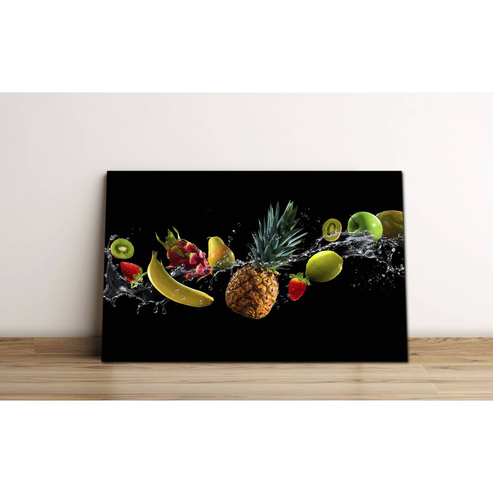 Cuadro de Pared Splash de Frutas Moderno Decoracíon 86x56cm