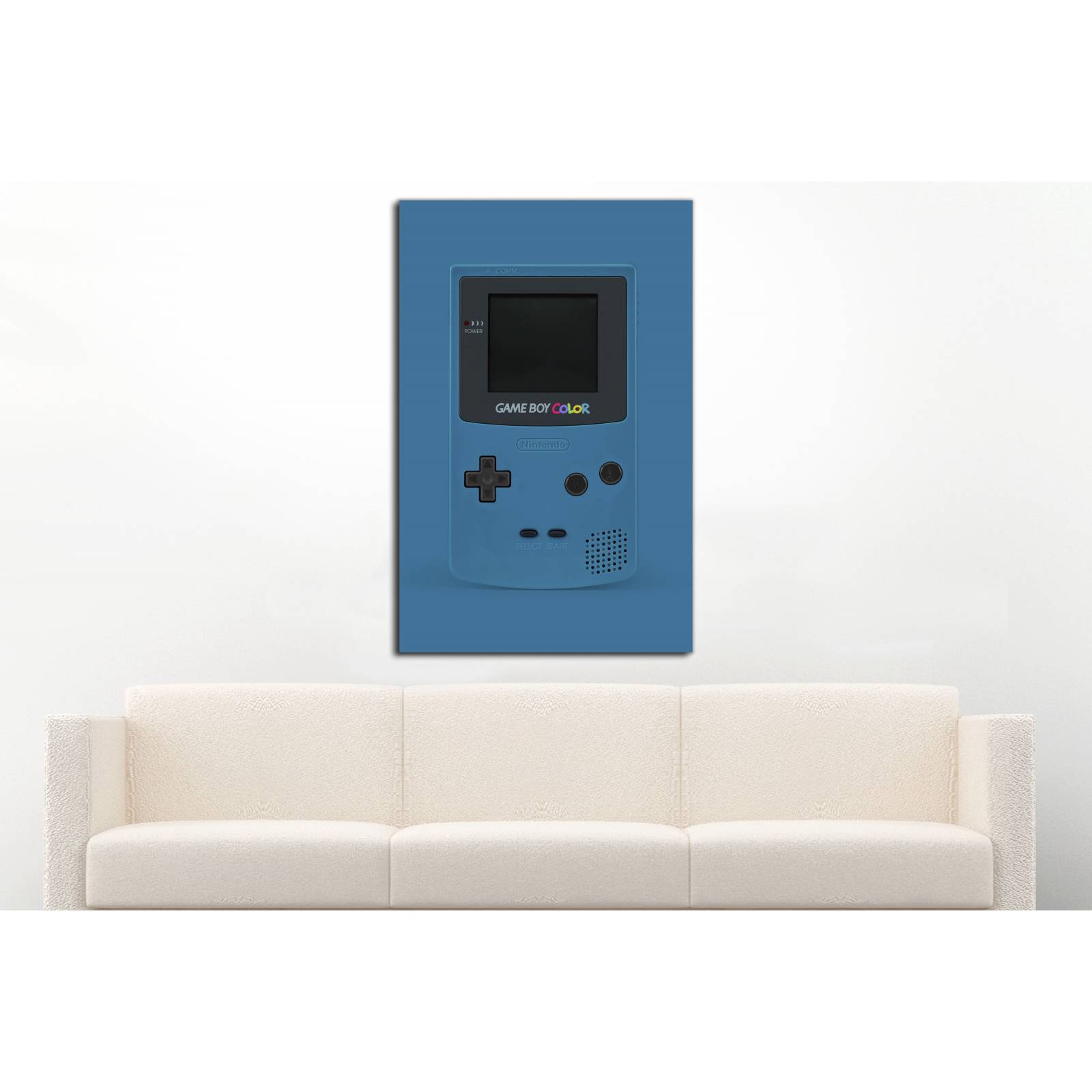 Cuadro de Pared Videojuegos Game Boy Verde Moderno Decoracíon 86x56cm