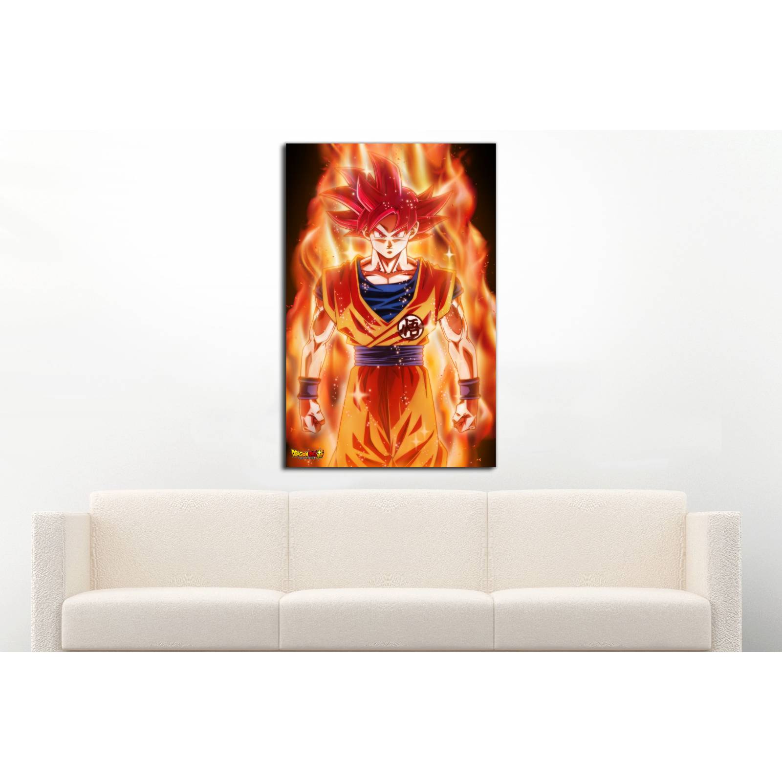 Cuadro de Pared Goku Dragon Ball Moderno Decoracíon 86x56cm