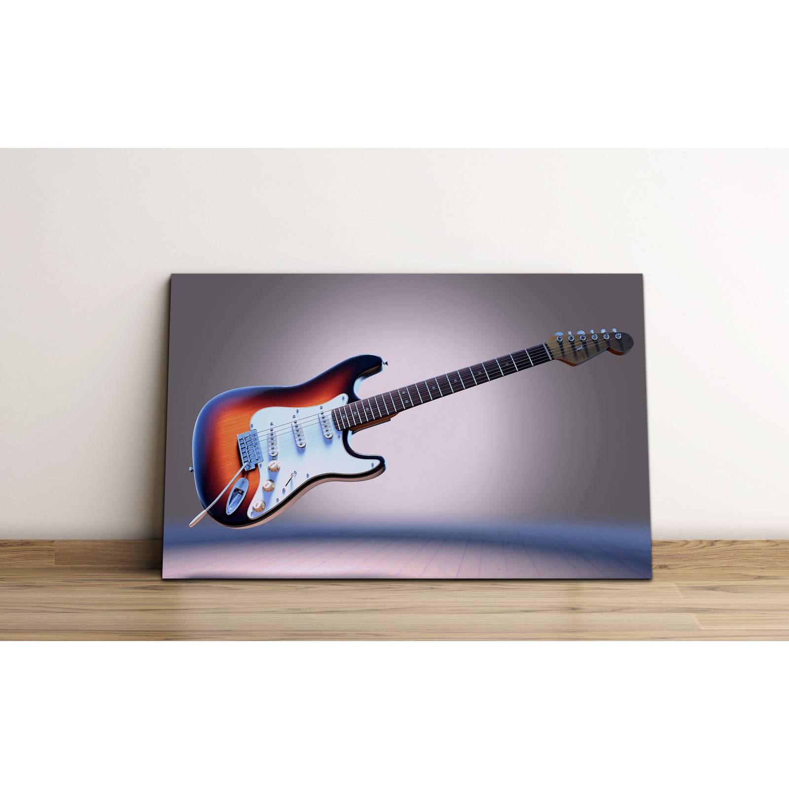Cuadro de Pared Guitarra Electrica Música Moderno Decoracíon 86x56cm