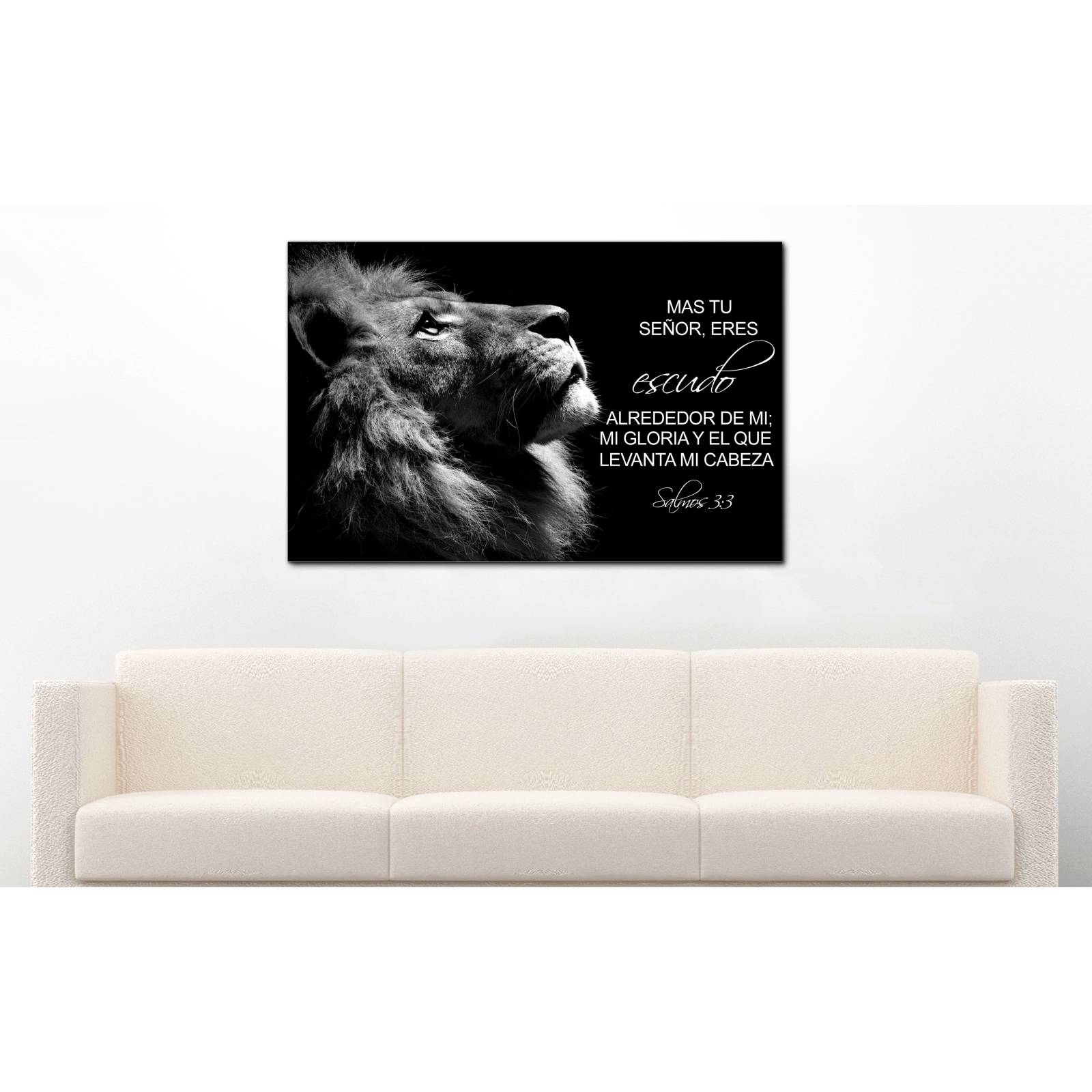 Cuadro de Pared León de Júda Moderno Decoracíon religiosa 86x56cm