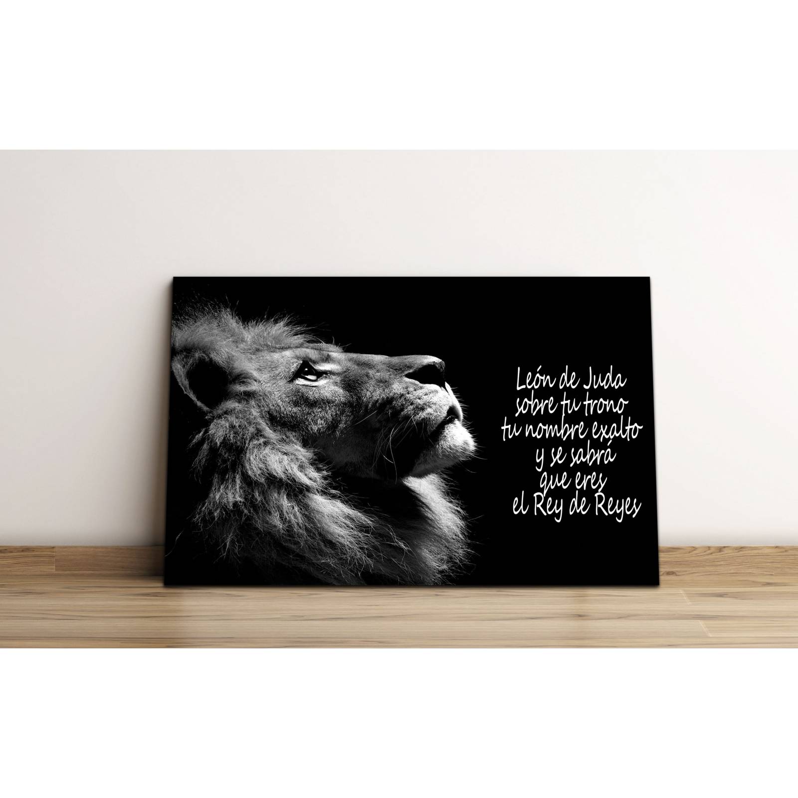 Cuadro de Pared Leon de Juda Rey de Reyes Moderno Decoracíon 86x56cm