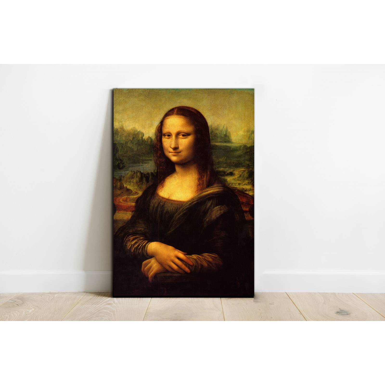 Cuadro de Pared La Mona Lisa Leonardo Da Vinci Decoracíon 86x56cm