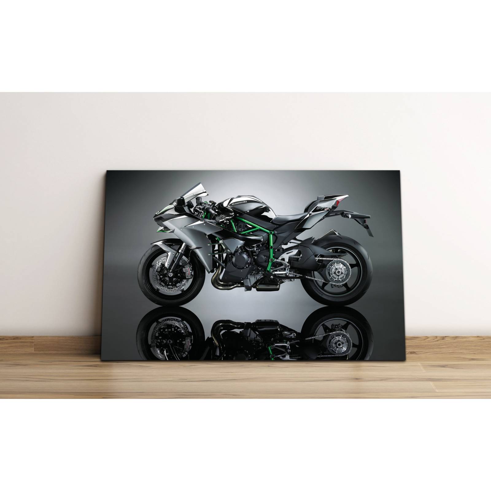 Cuadro de Pared Motocicleta Deportiva Moderno Decoracíon 86x56cm