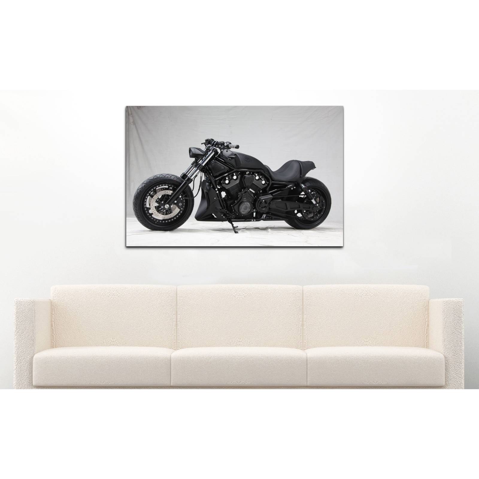 Cuadro de Pared Motocicleta Harley Davidson Moderno Decoracíon 86x56cm