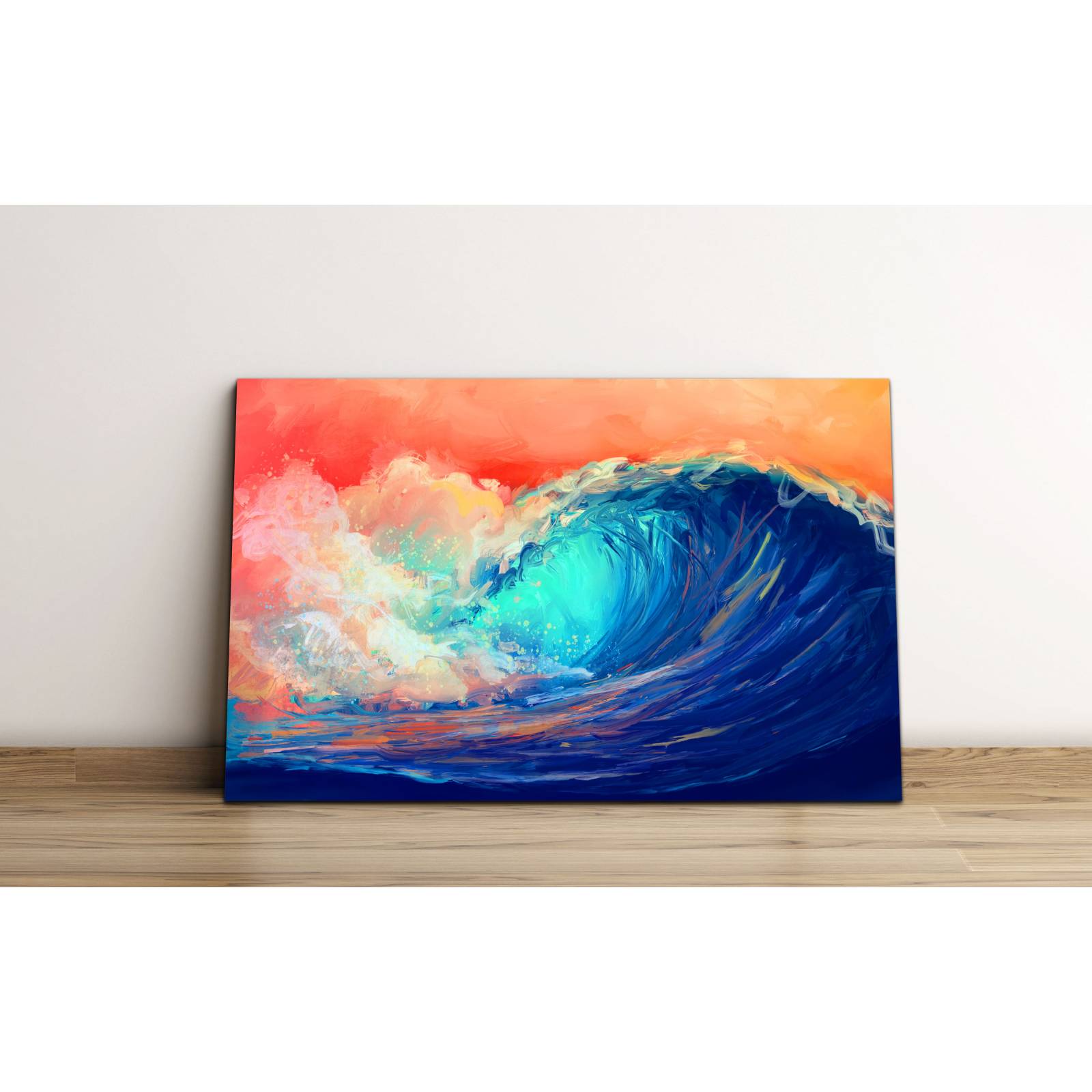 Cuadro de Pared Ola de Mar Moderno Decoracíon 86x56cm