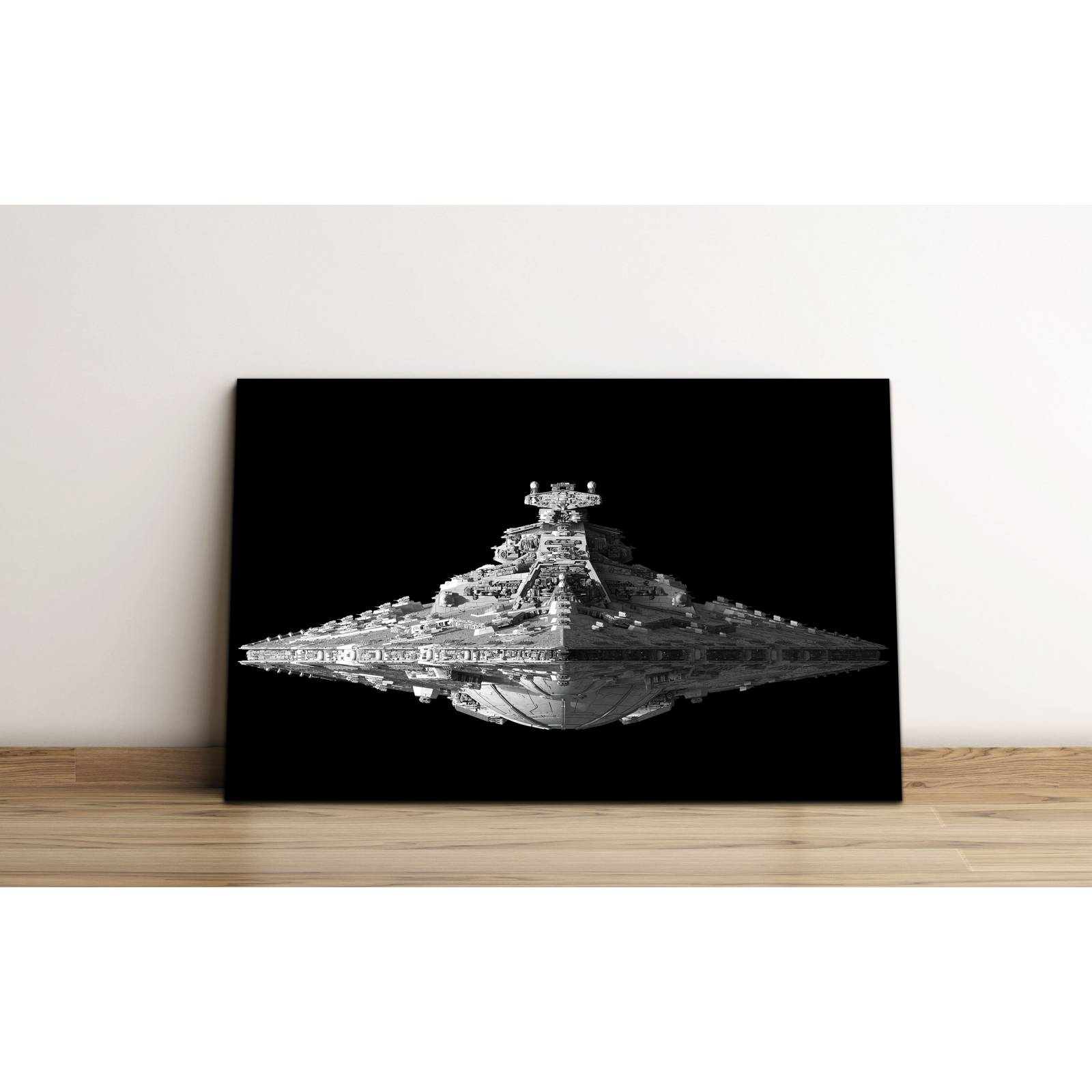 Cuadro de Pared Star Wars Destructor Estelar Moderno Decoracíon 86x56cm
