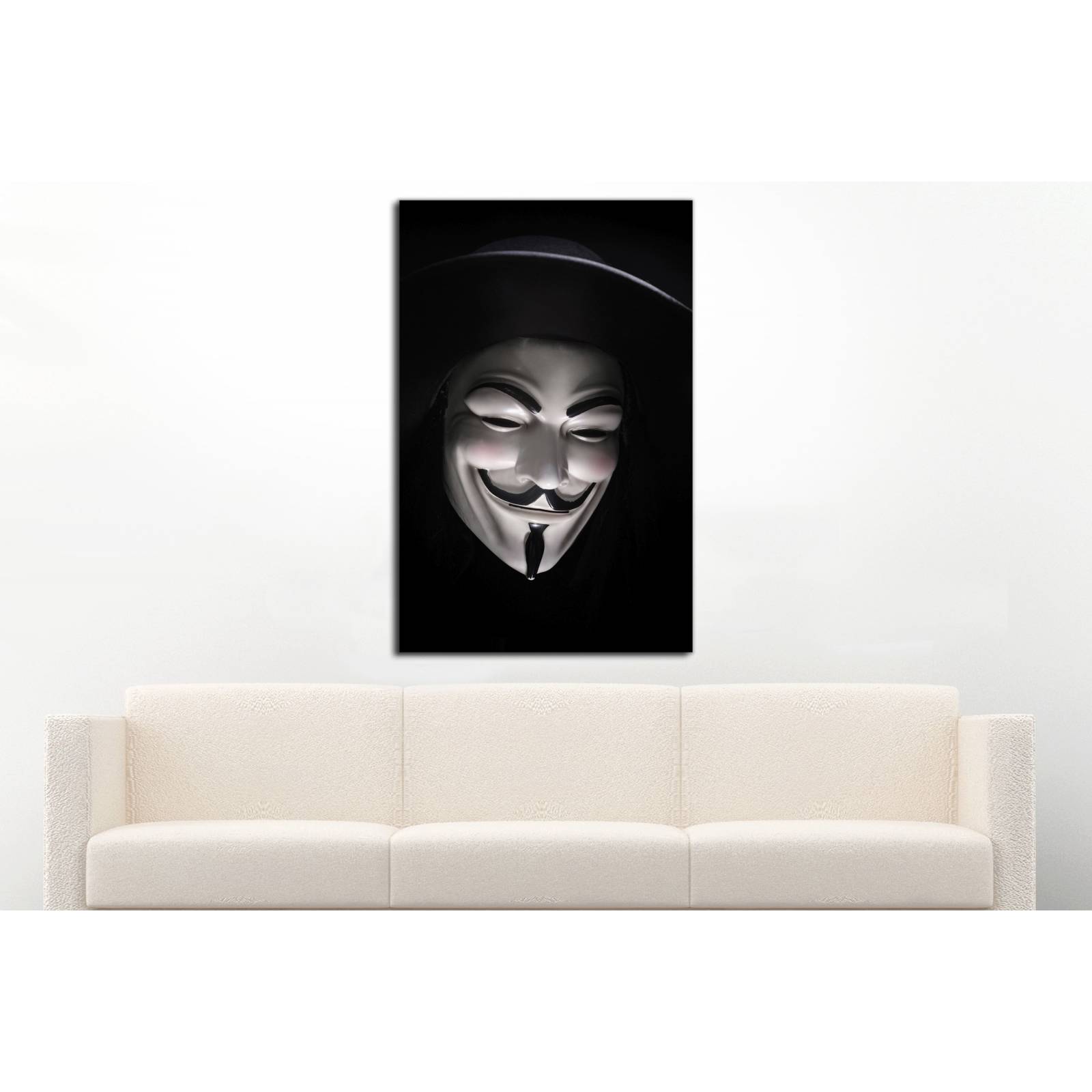 Cuadro de Pared V For vendetta Comics Moderno Decoracíon 86x56cm