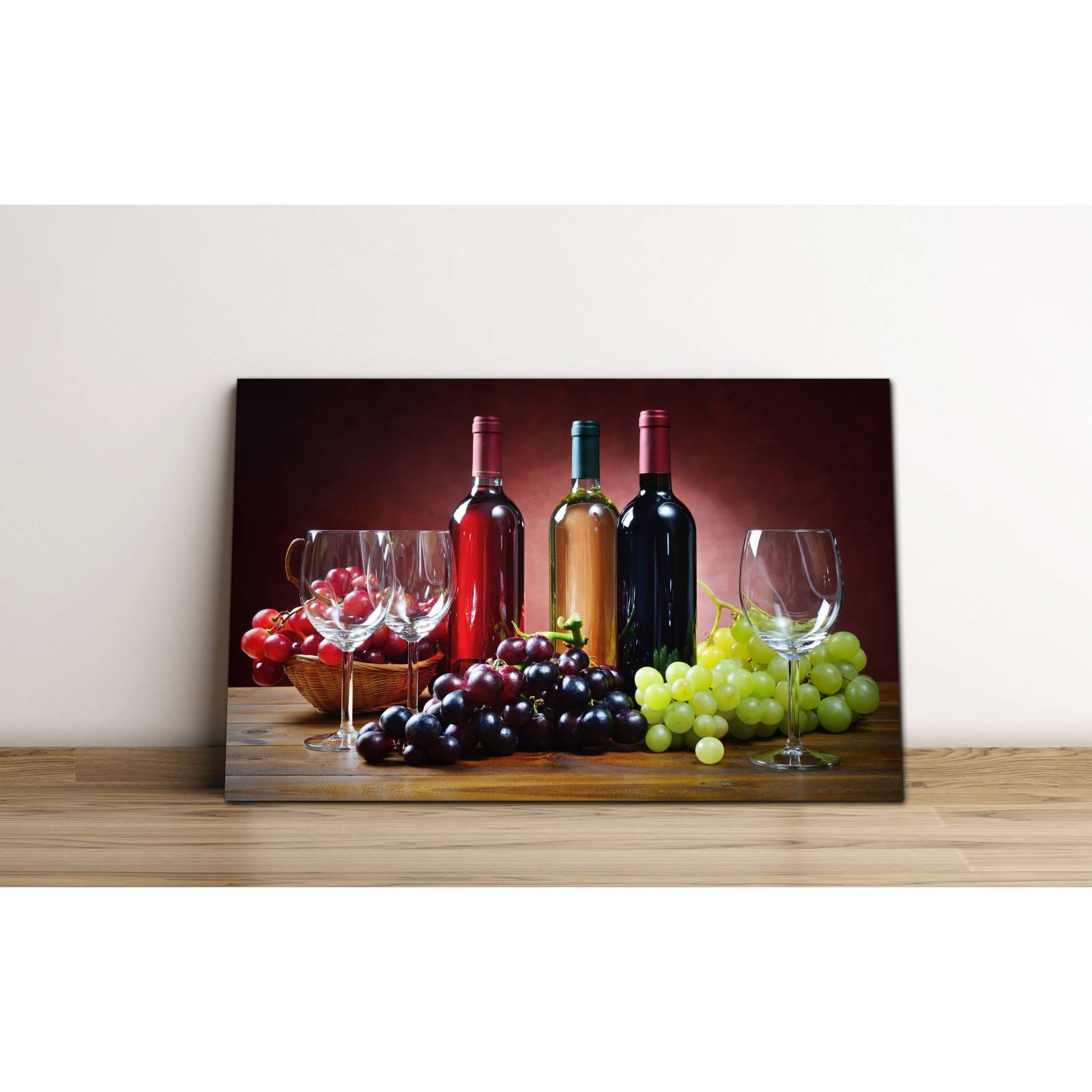 Cuadro de Pared Vinos de mesa Decoracíon para Comedor 86x56cm
