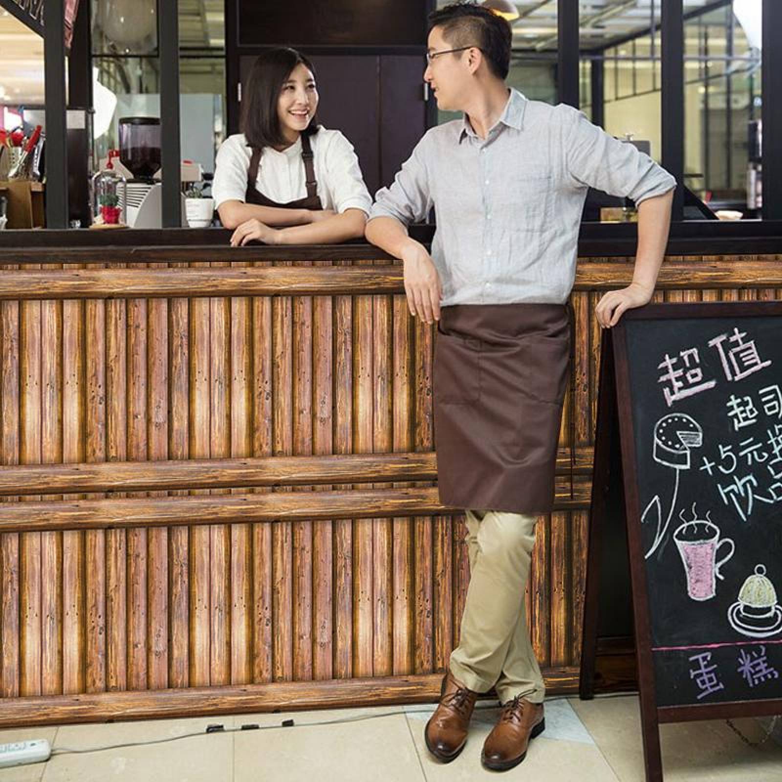 Papel Tapiz Tablas De Madera Cafe Autoadherible Vintage