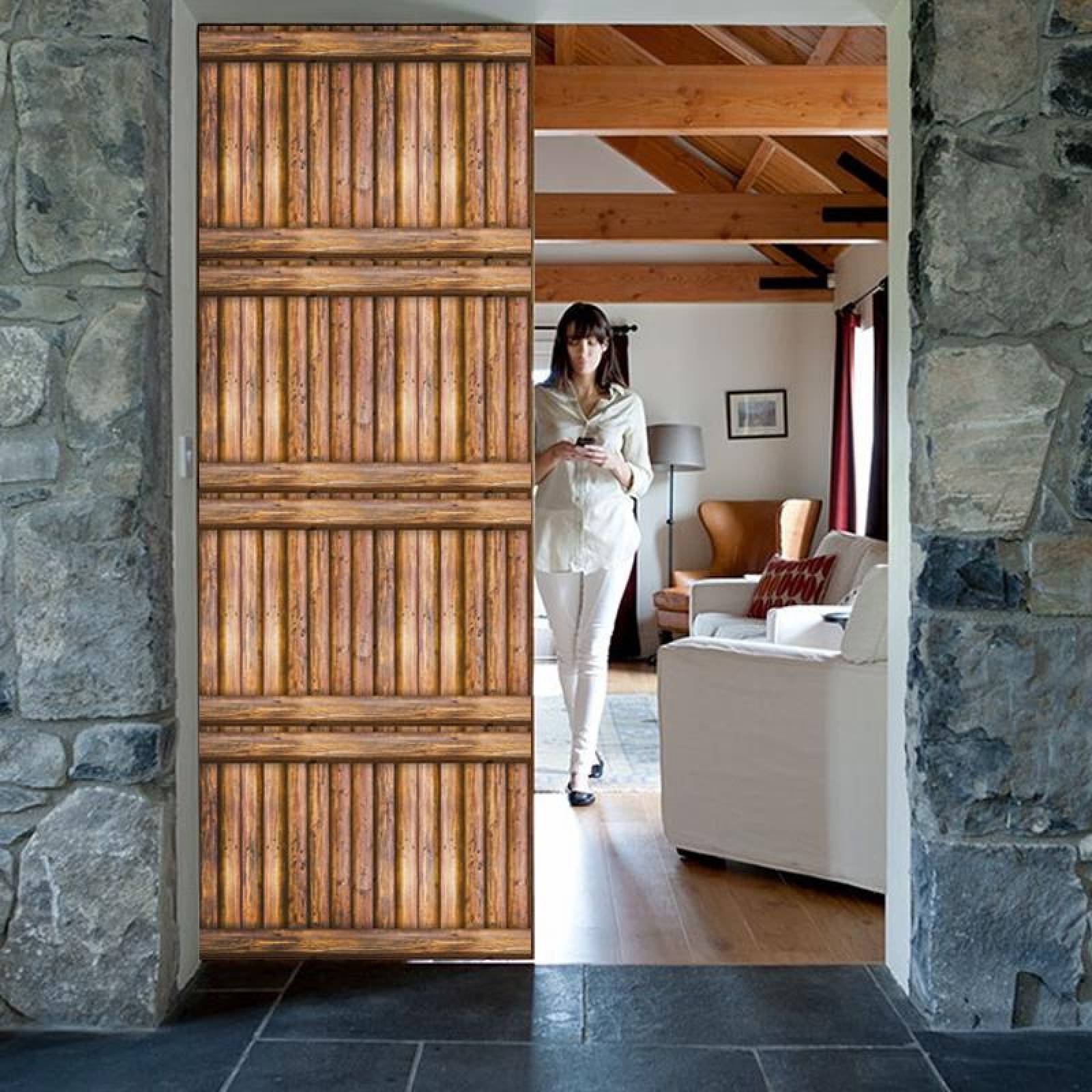 Papel Tapiz Tablas De Madera Cafe Autoadherible Vintage