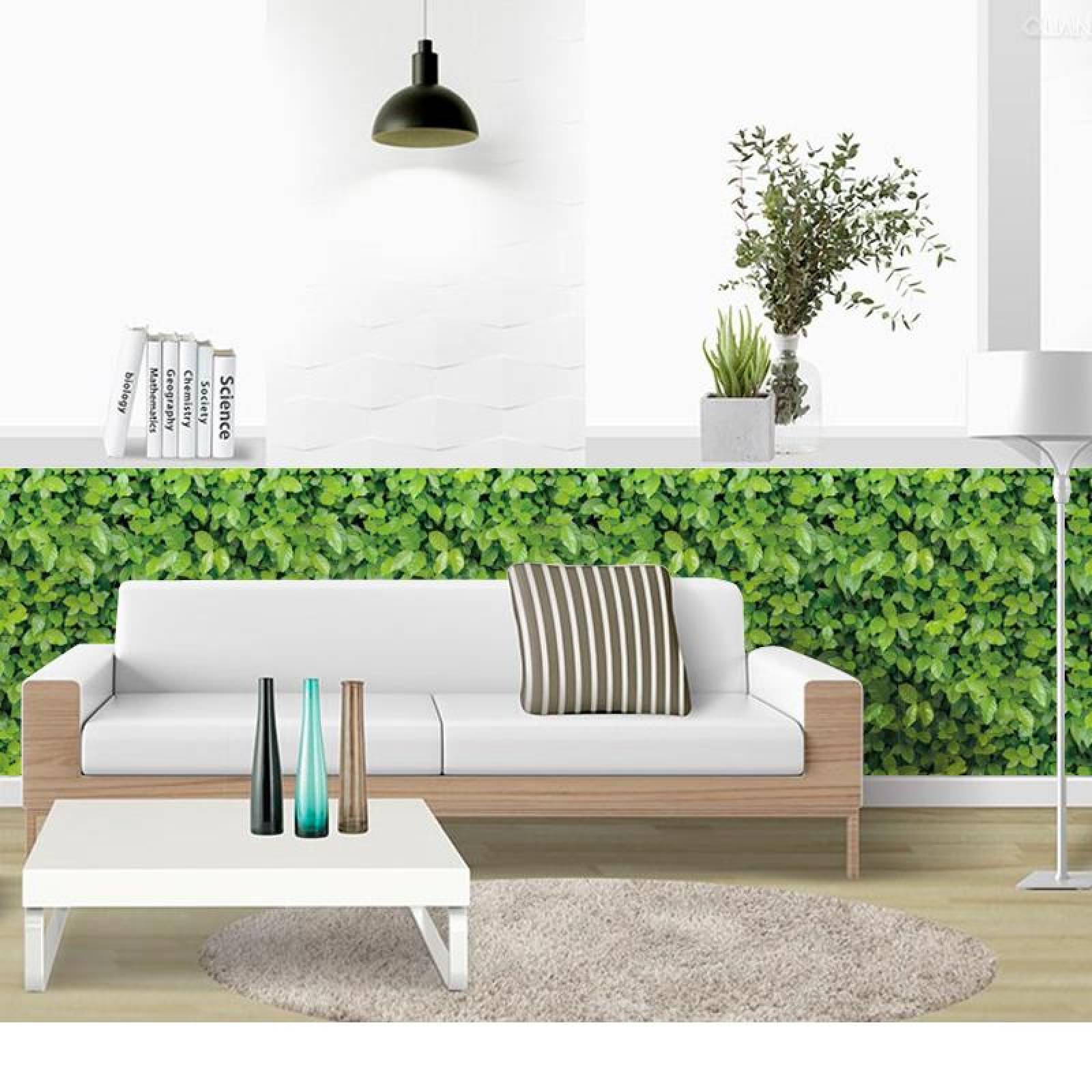 Papel Tapiz Adhesivo Hojas Verdes