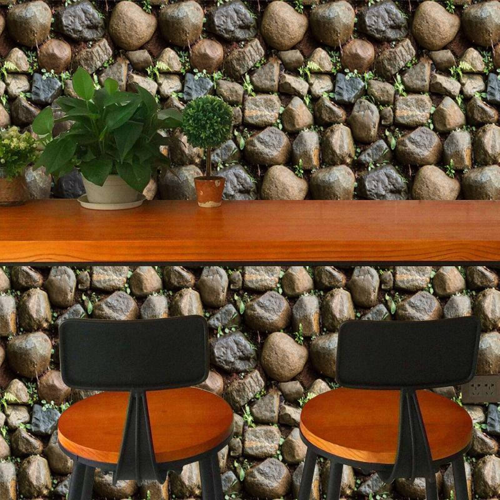 Papel Tapiz Adhesivo Rocas con Tierra