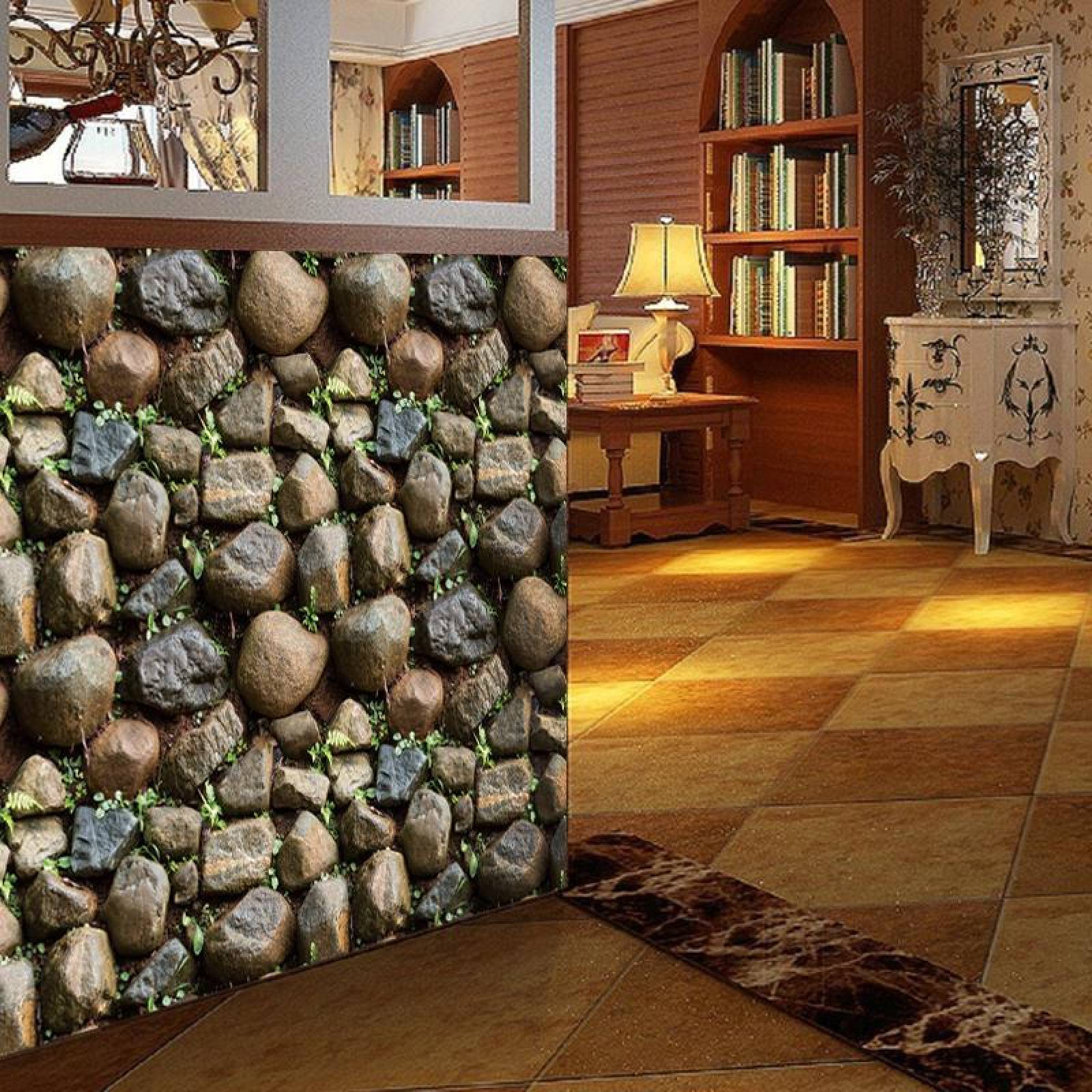 Papel Tapiz Adhesivo Rocas con Tierra