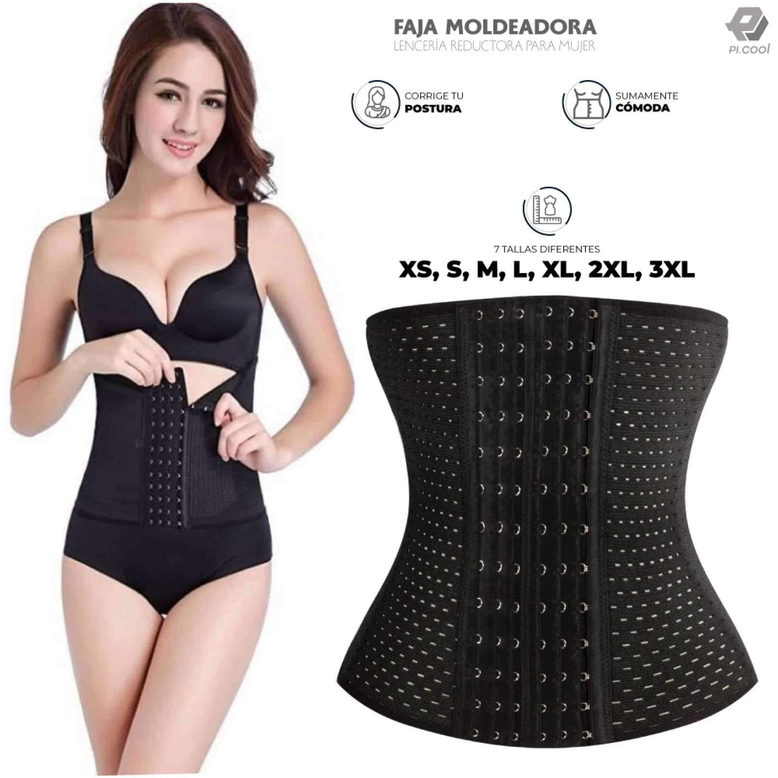 Faja Moldeadora Reductora Colombiana Corset Mujer Lenceria