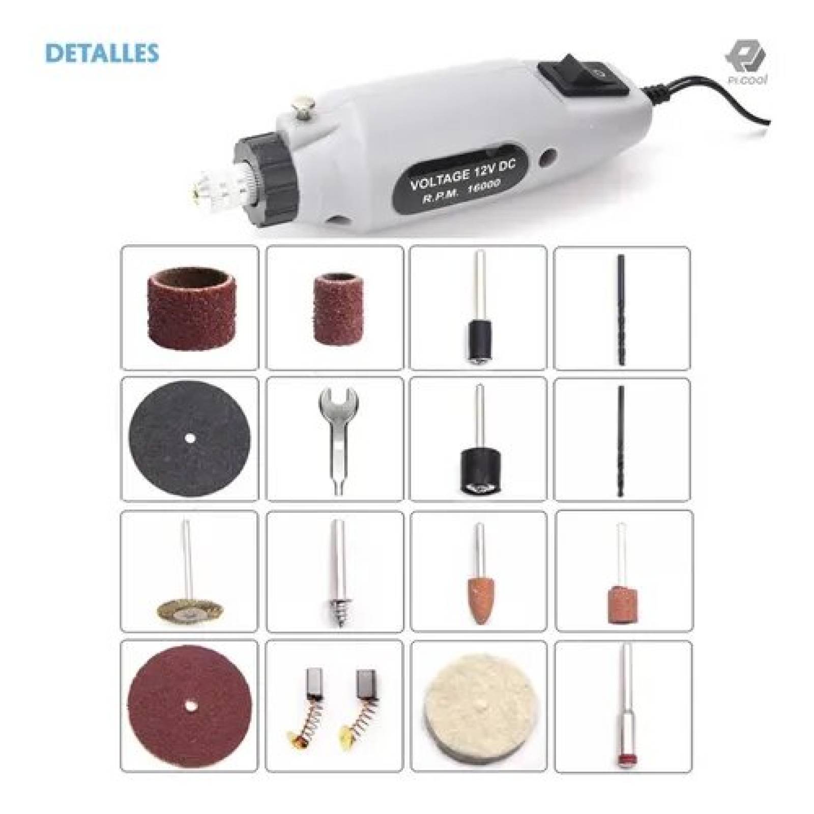 Mini Taladro Mototool Con 170 Accesorios Tipo Dremel