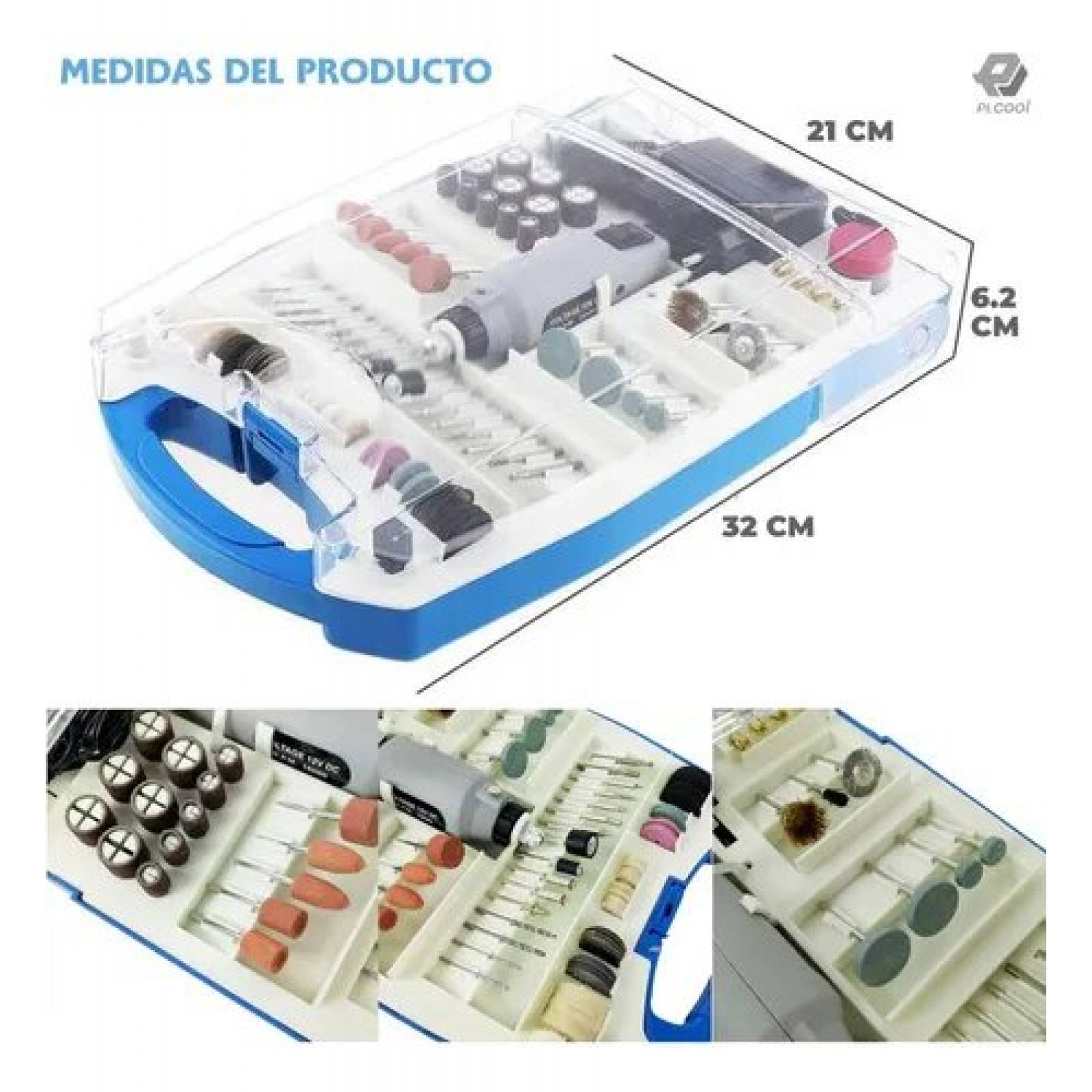 Mini Taladro Mototool Con 170 Accesorios Tipo Dremel