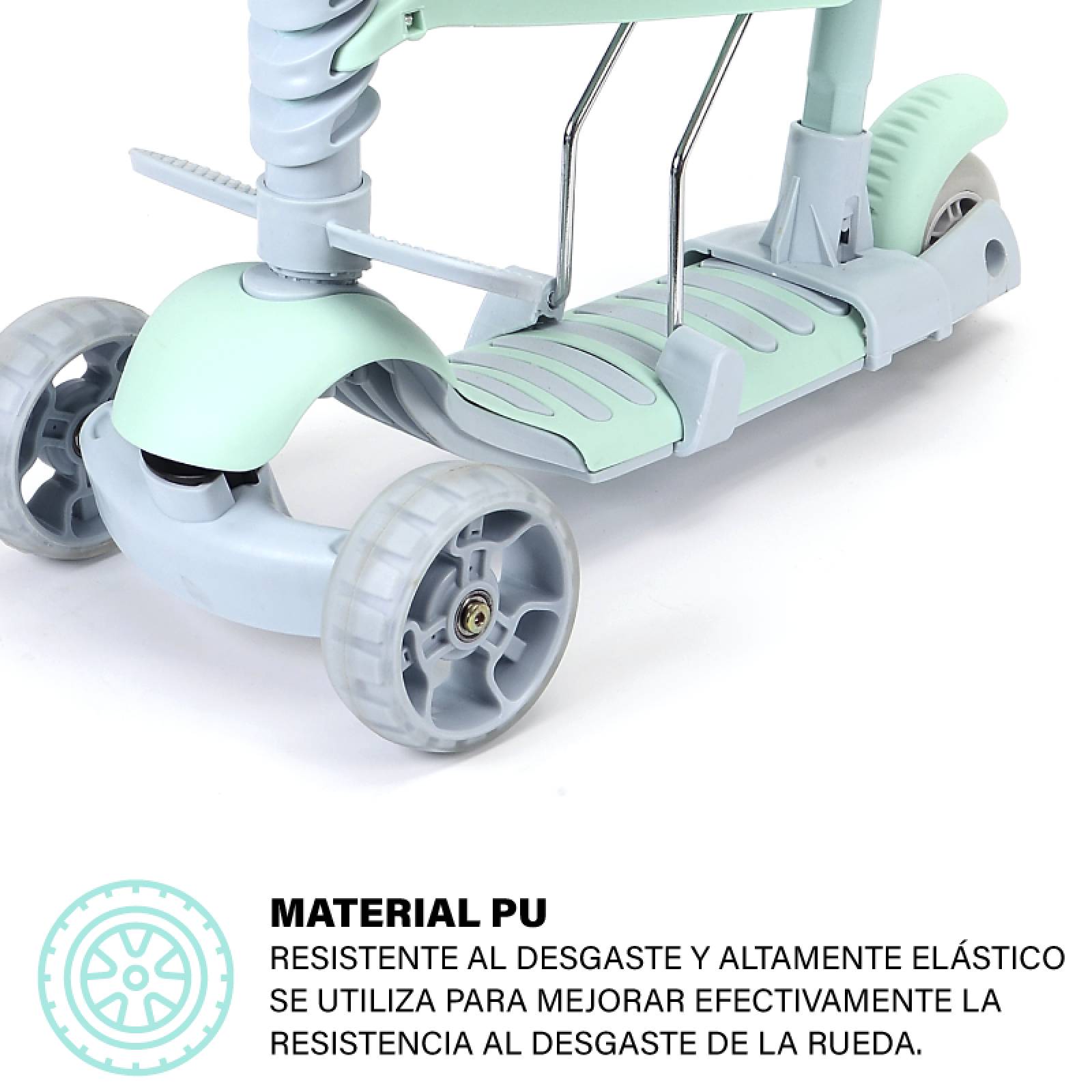 Scooter Patin Infantil Asiento Ajustable 3 Ruedas Con Manija
