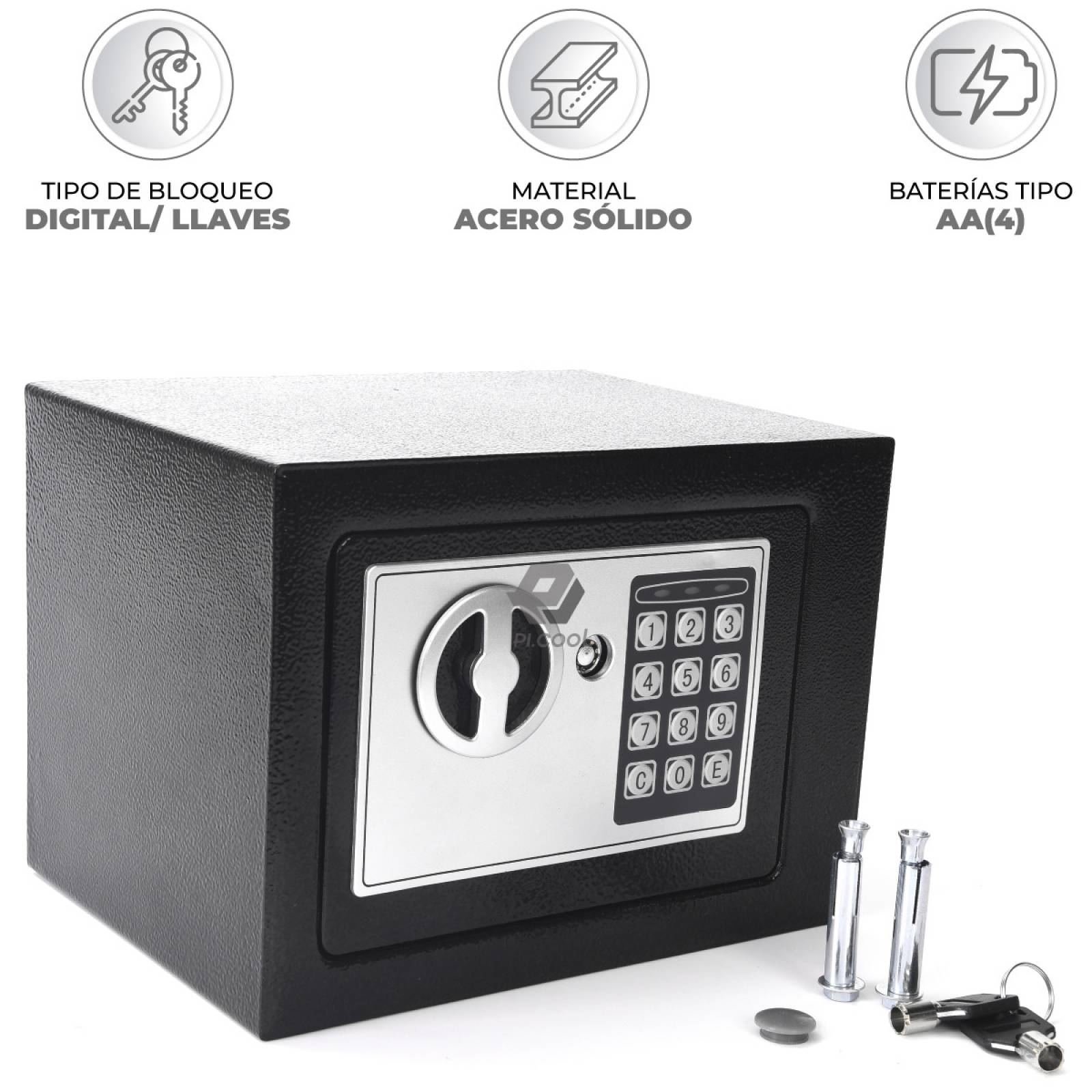Caja Fuerte De Seguridad Electrónica Codigo Digital Y Llave